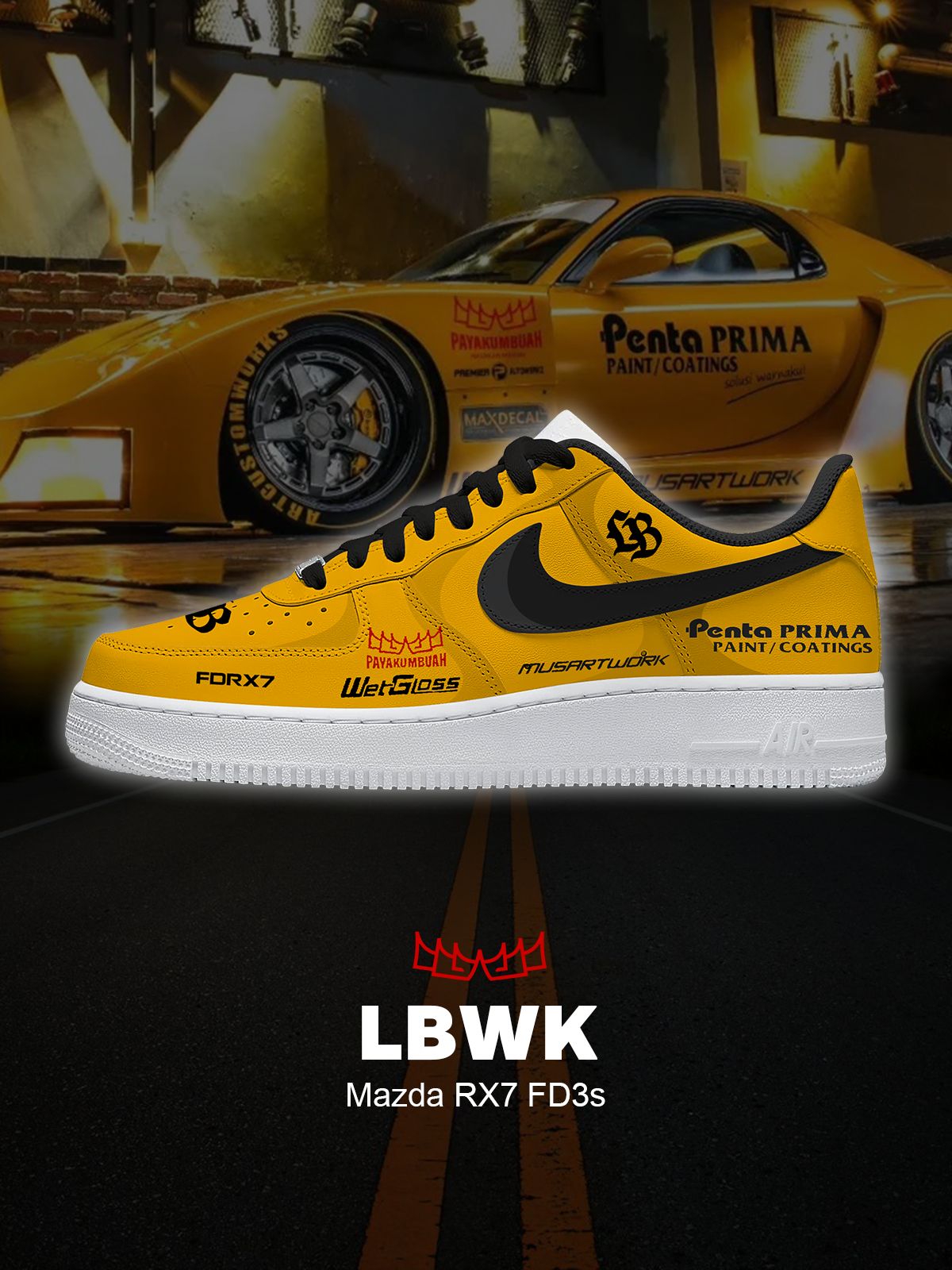 Ténis personalizados RX7 FD3s