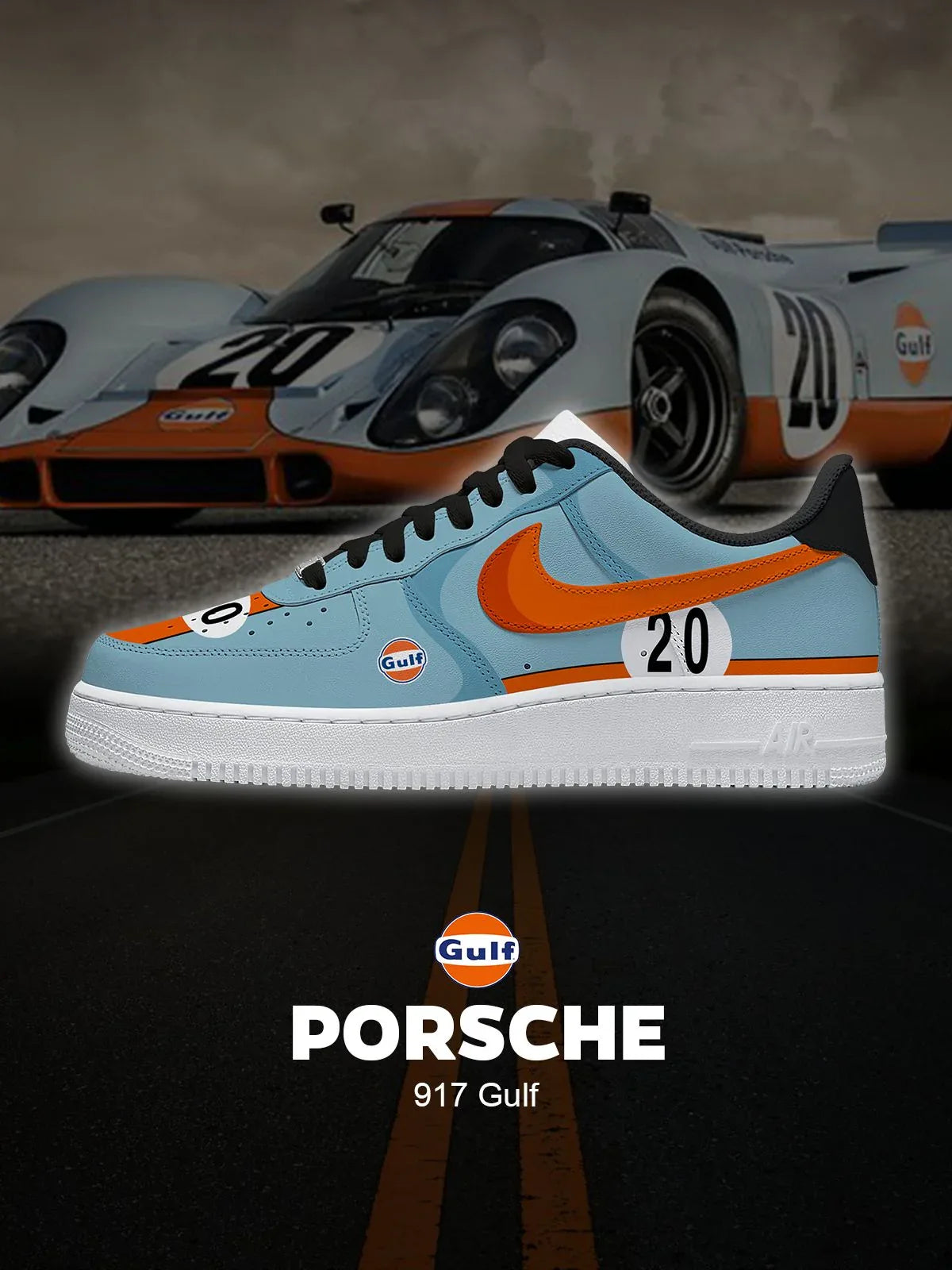 Ténis personalizados Gulf 917
