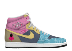 크레이지 스테어즈 V.1 커스텀 TS 하이 스니커즈