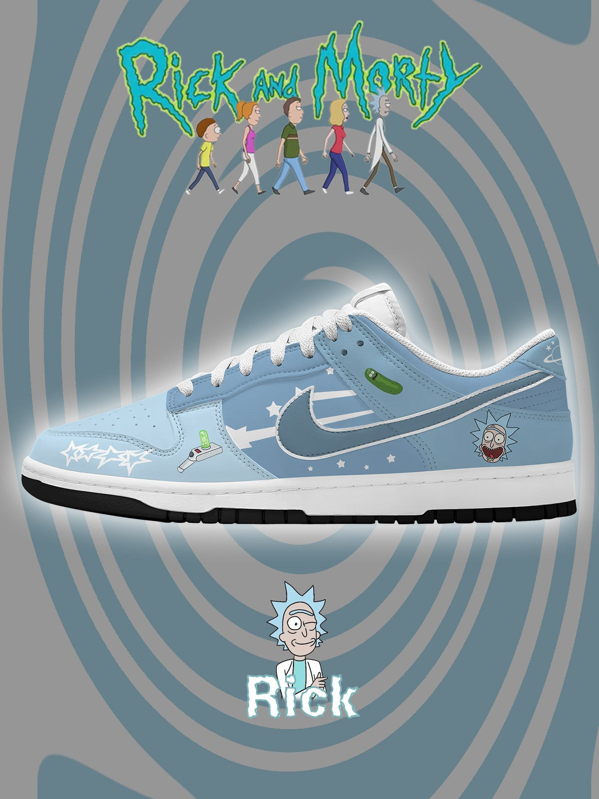 Baskets basses personnalisées Rick Sanchez V. 2