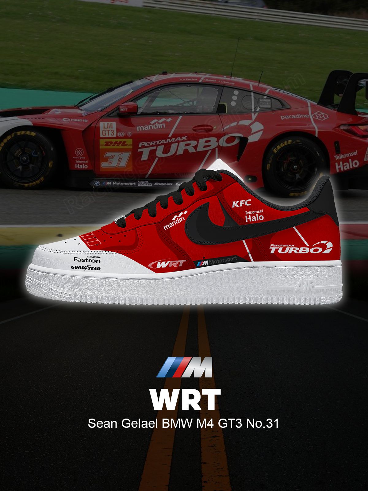 Em relação a M4 GT3 Nº 31 Ténis Personalizados