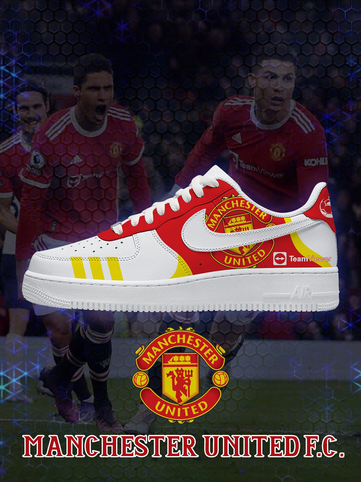 Manchester United hand-painted custom AF1