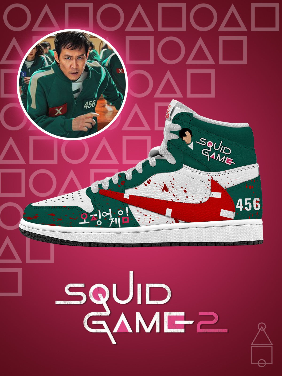 Seong Gi-hun V.1 Custom TS High Sneakers