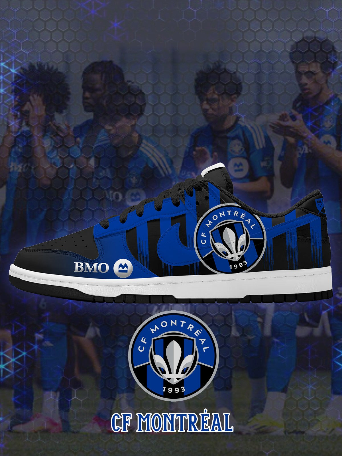 Montr¨¦al V.1 Custom Court-Low Sneakers