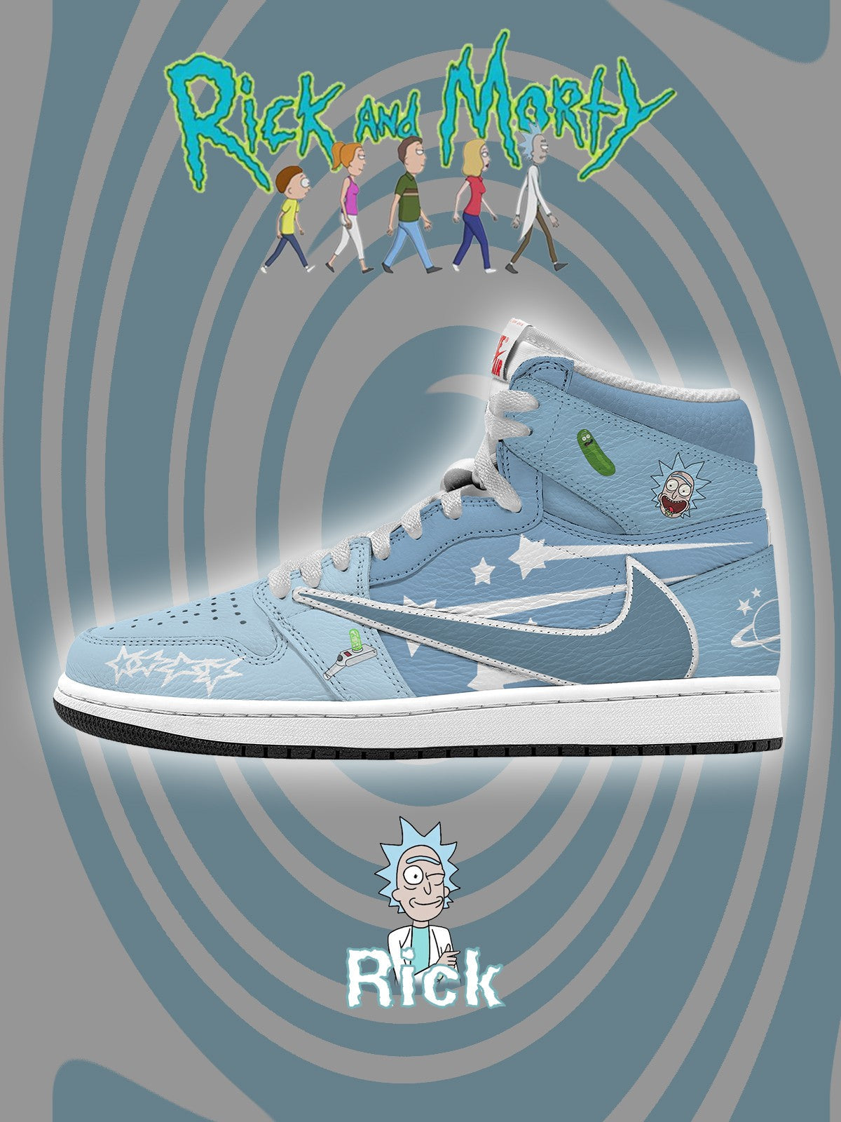 Rick Sanchez V.2 Custom TS High Sneakers