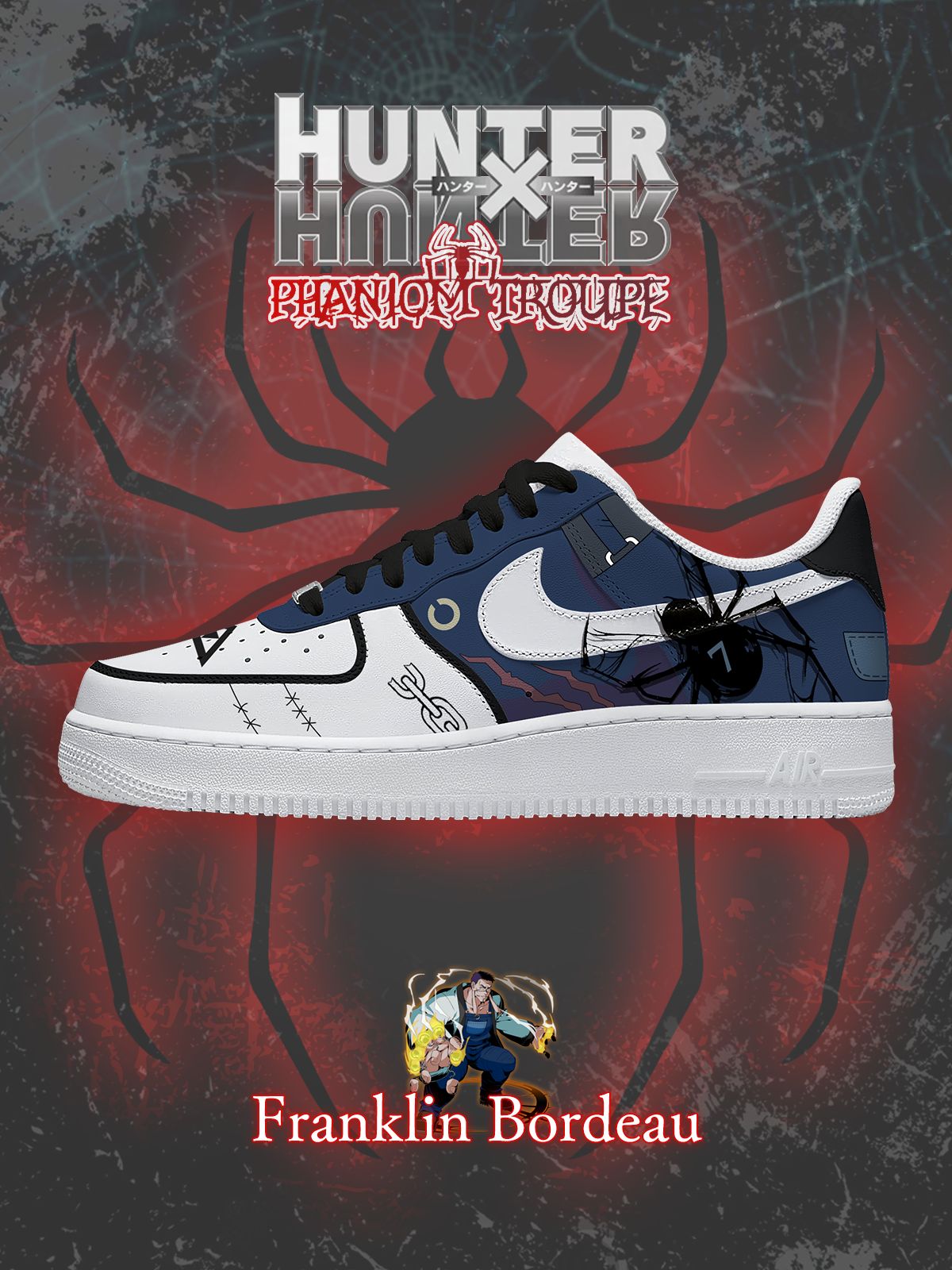 Ténis personalizados Franklin Bordeau