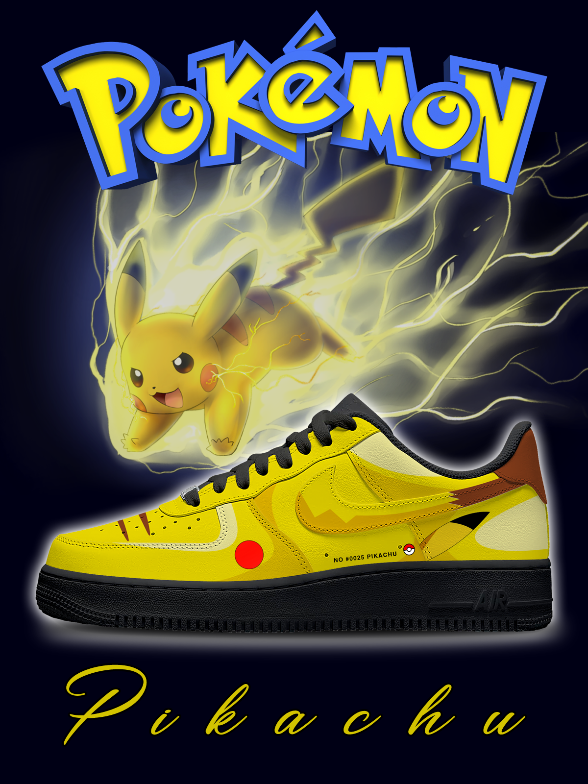 Nr. 0025 Pikachu Custom Sneakers