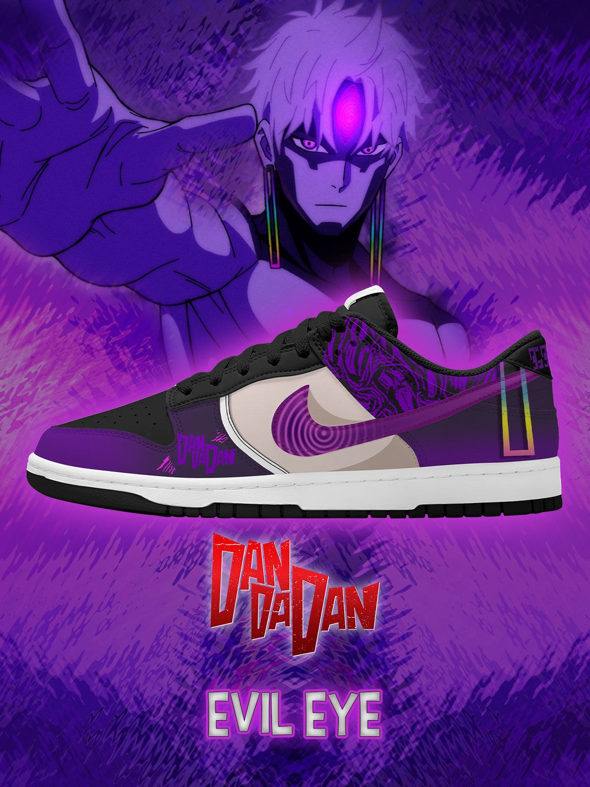 Ténis Court-Low Personalizado Evil Eye V.1