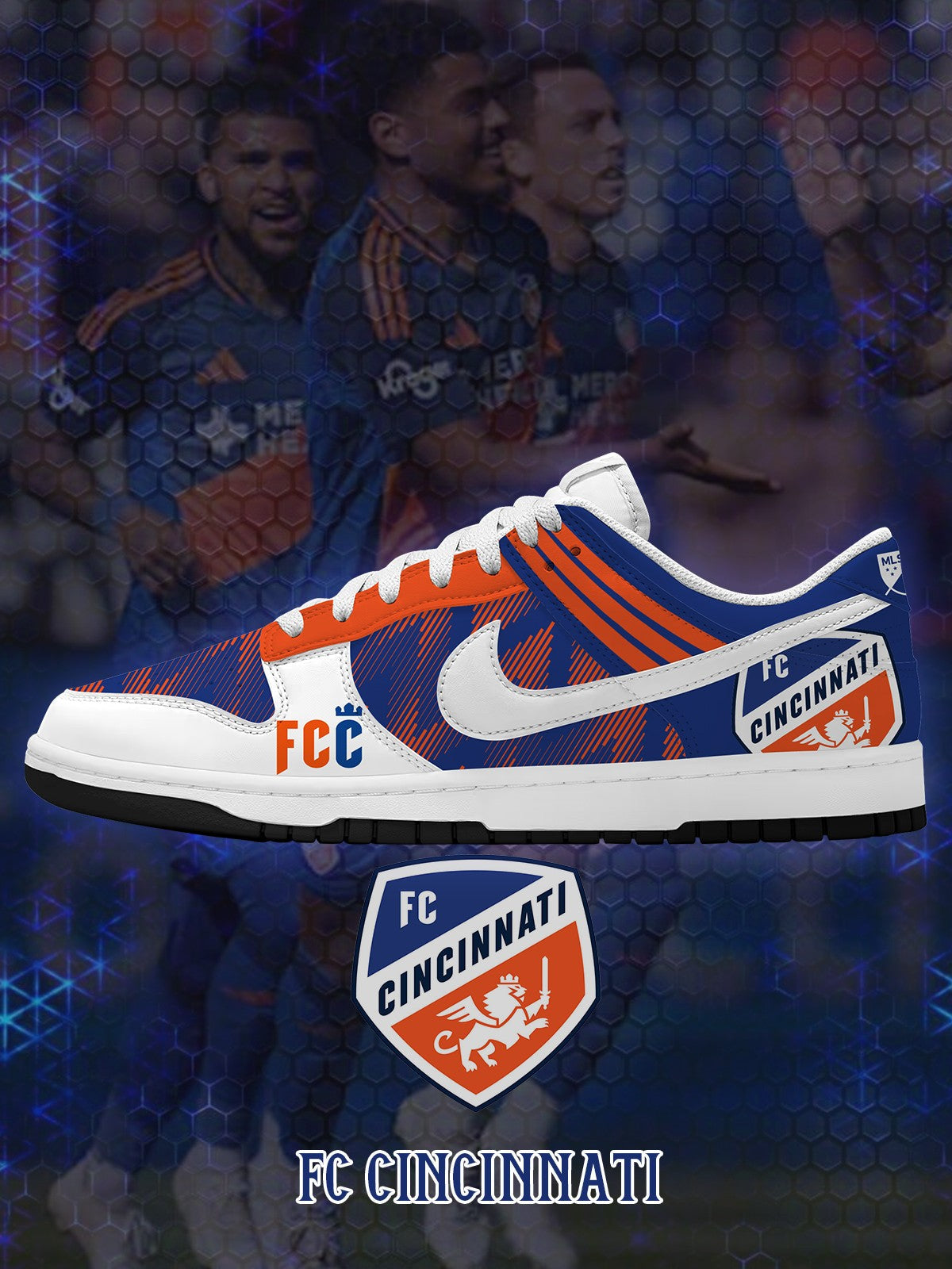 Cincinnati V.1 Custom Court-Low Sneakers