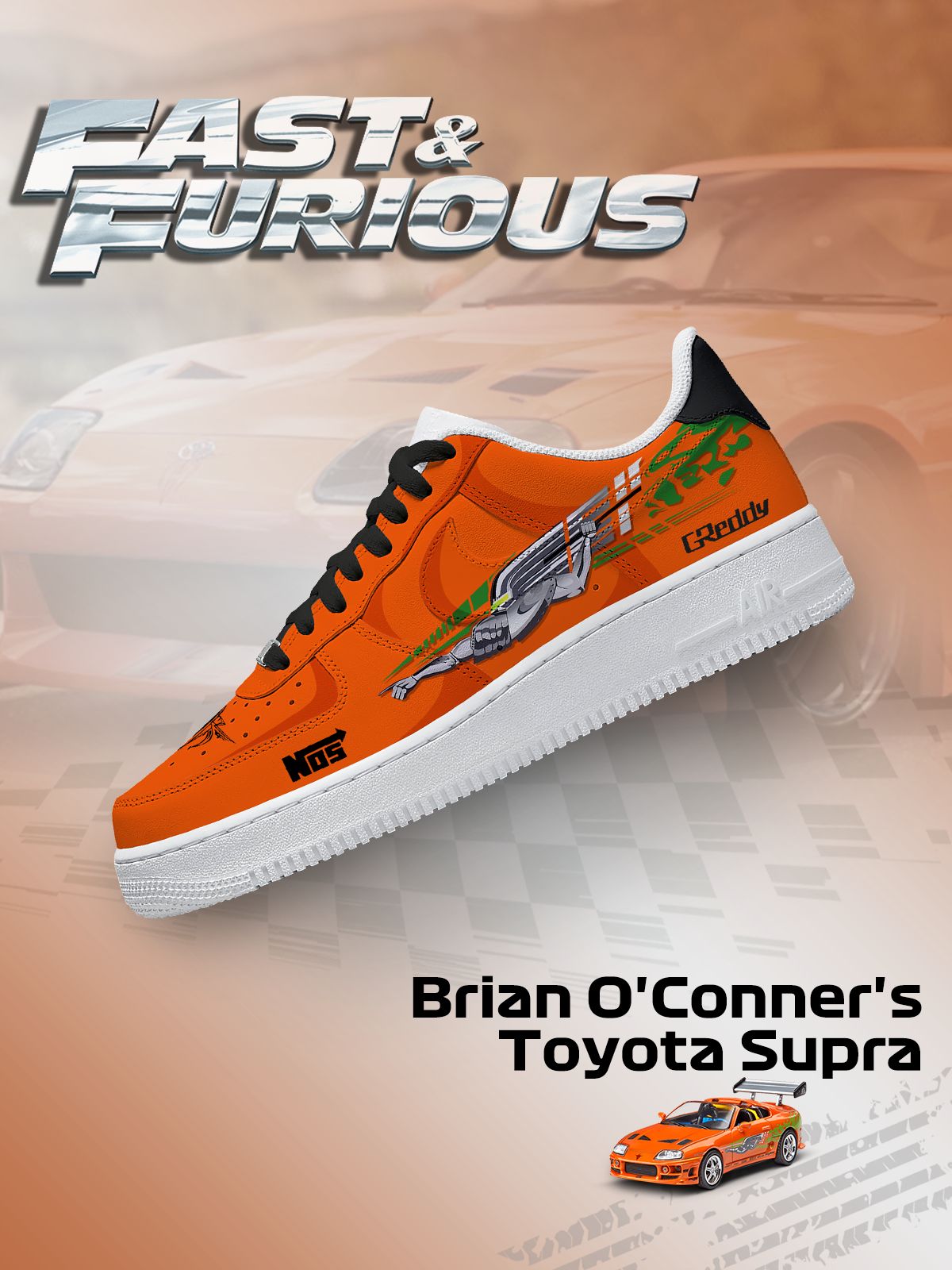 Brian O'Conners Supra Custom Sneakers