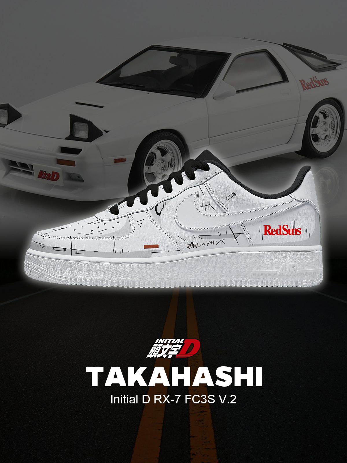 Keisuke RX-7 FC3S Ténis personalizados V.2