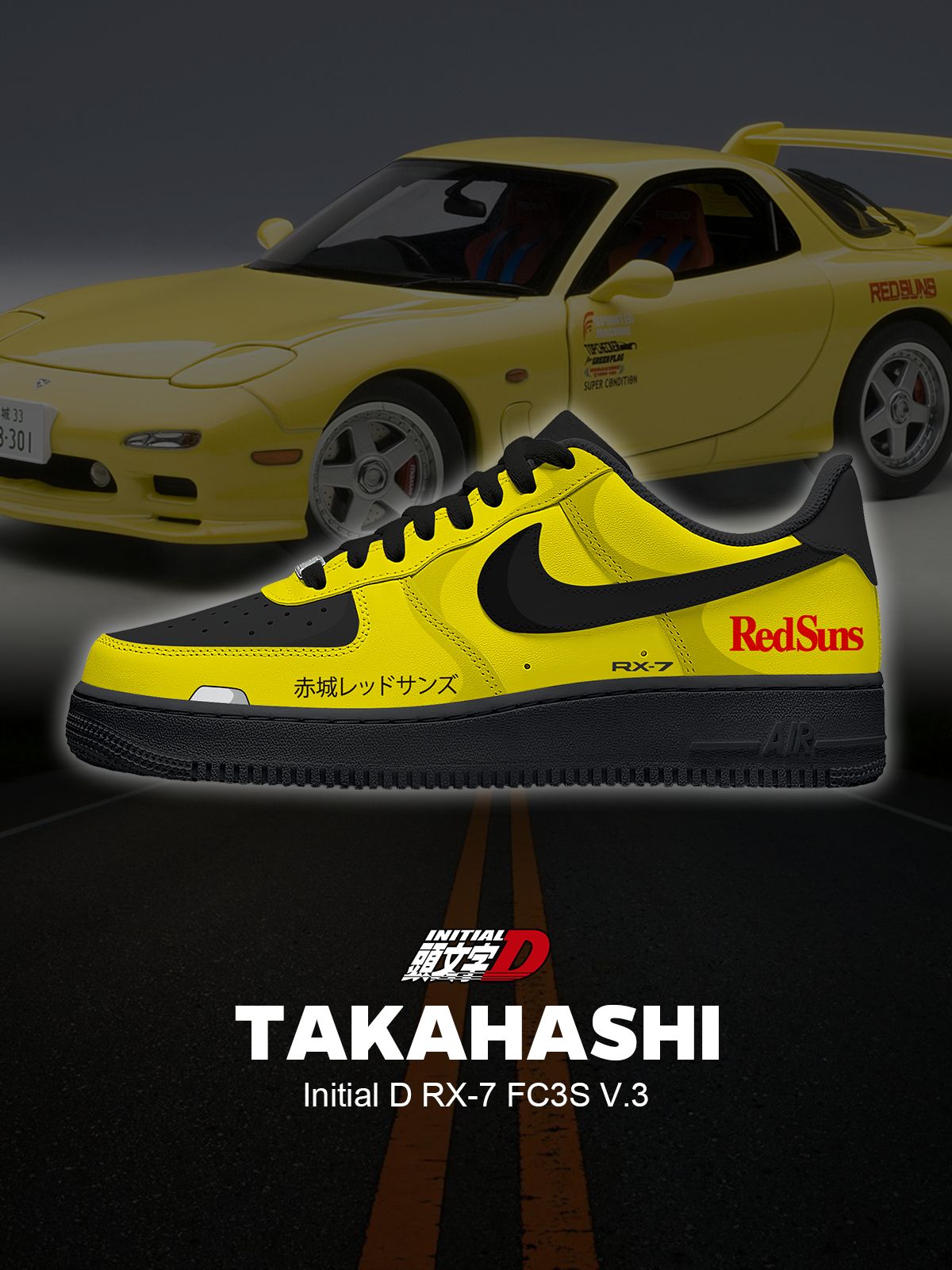 Keisuke RX-7 FC3S Ténis personalizados V.3