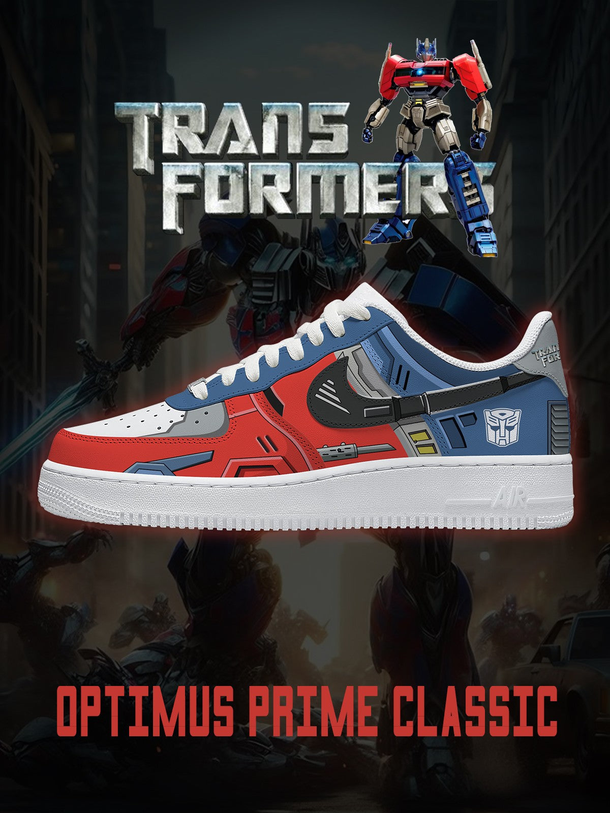 Ténis personalizados Optimus Prime Classic V.1