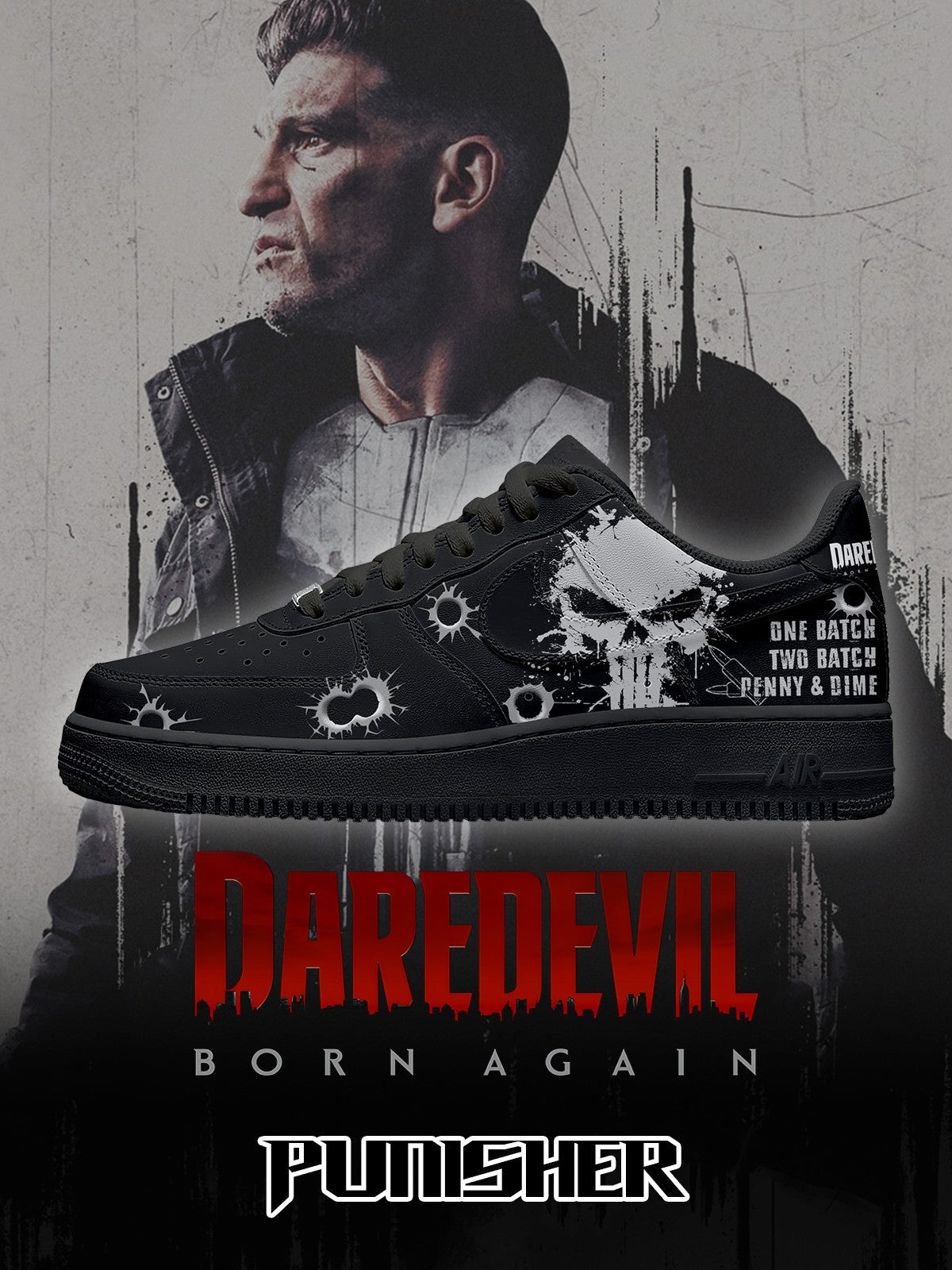 퍼니셔 V.1 커스텀 스니커즈