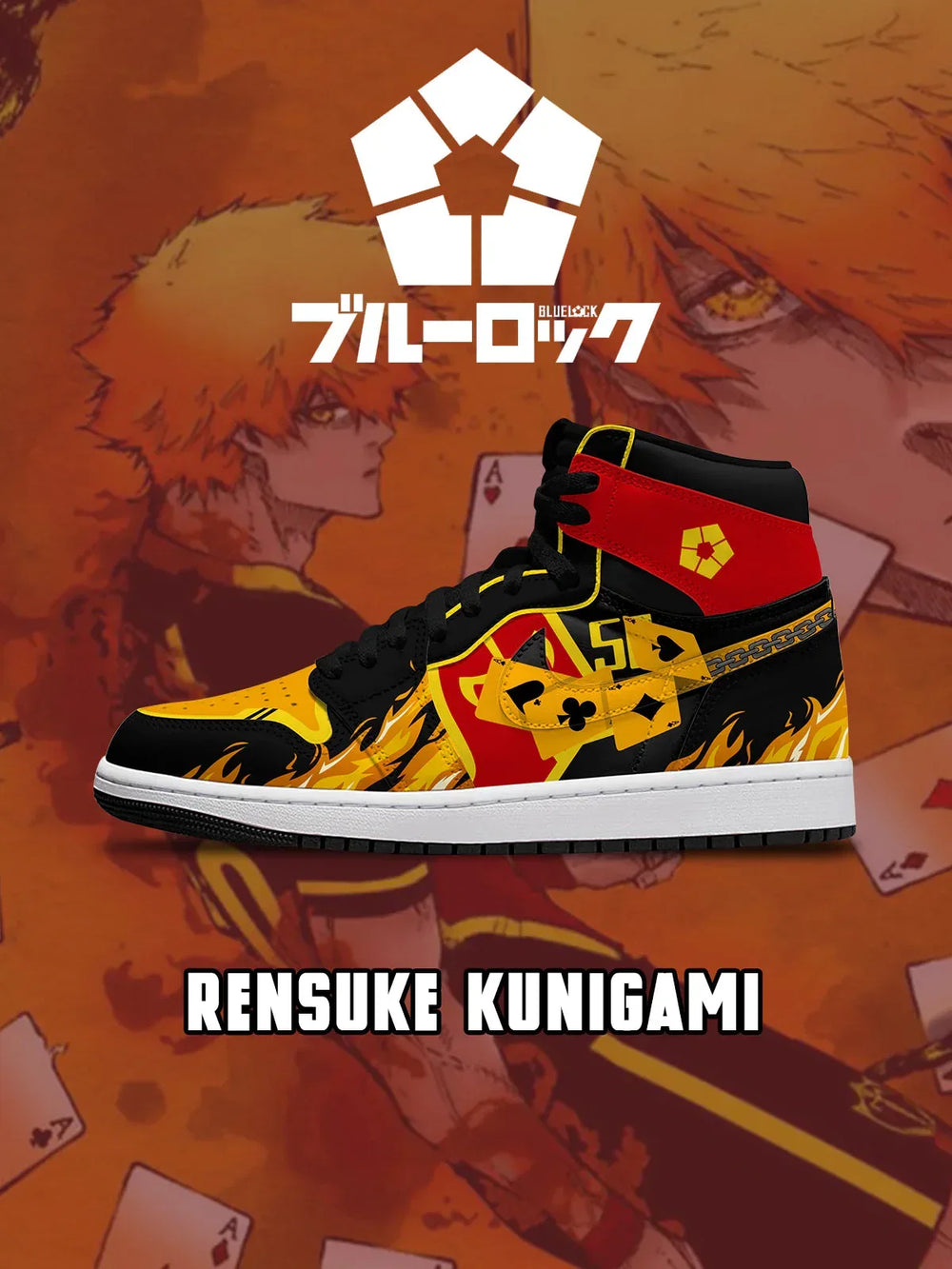 Rensuke Kunigami V.6 Custom High-Top Sneakers - 13thstep
