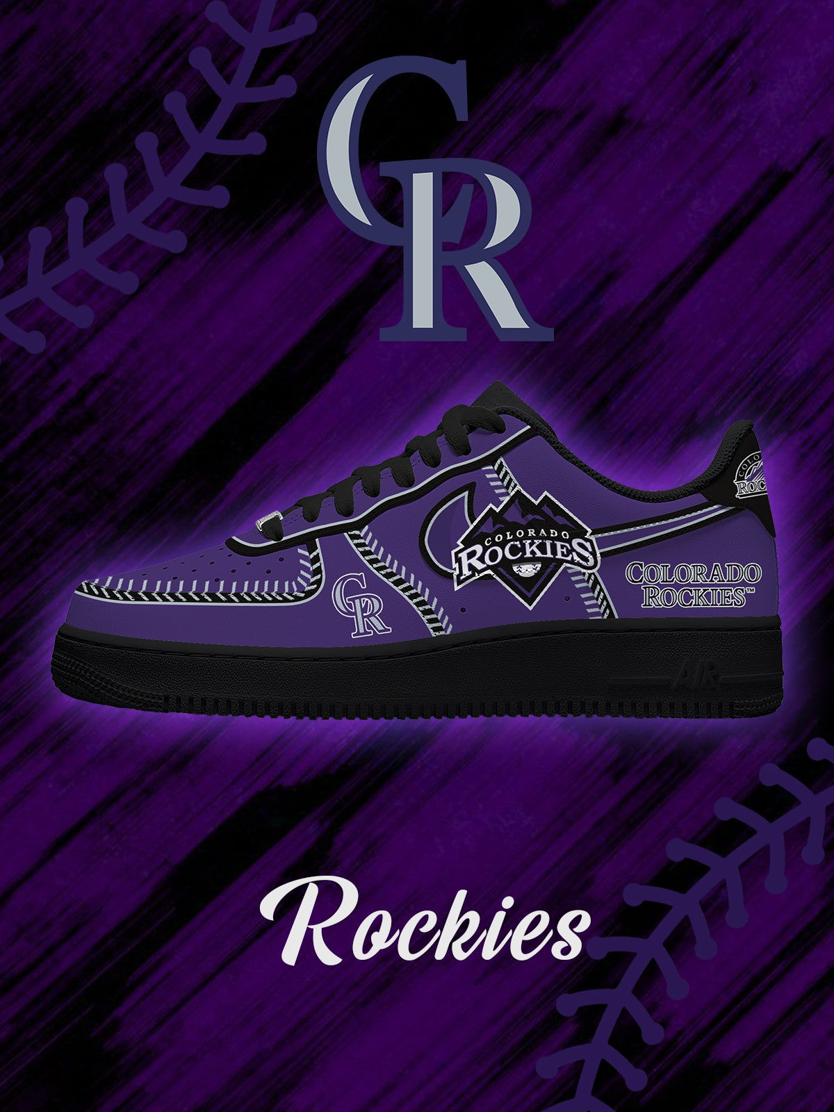 Baskets personnalisées Colorado Baseball V. 2