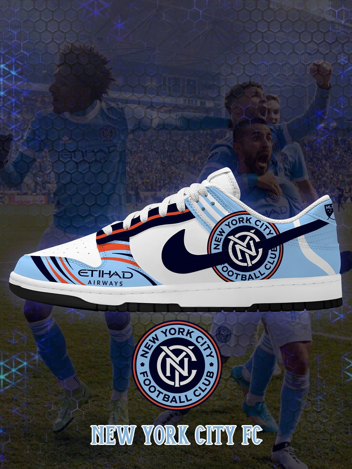 New York City V.1 Custom Court-Low Sneakers