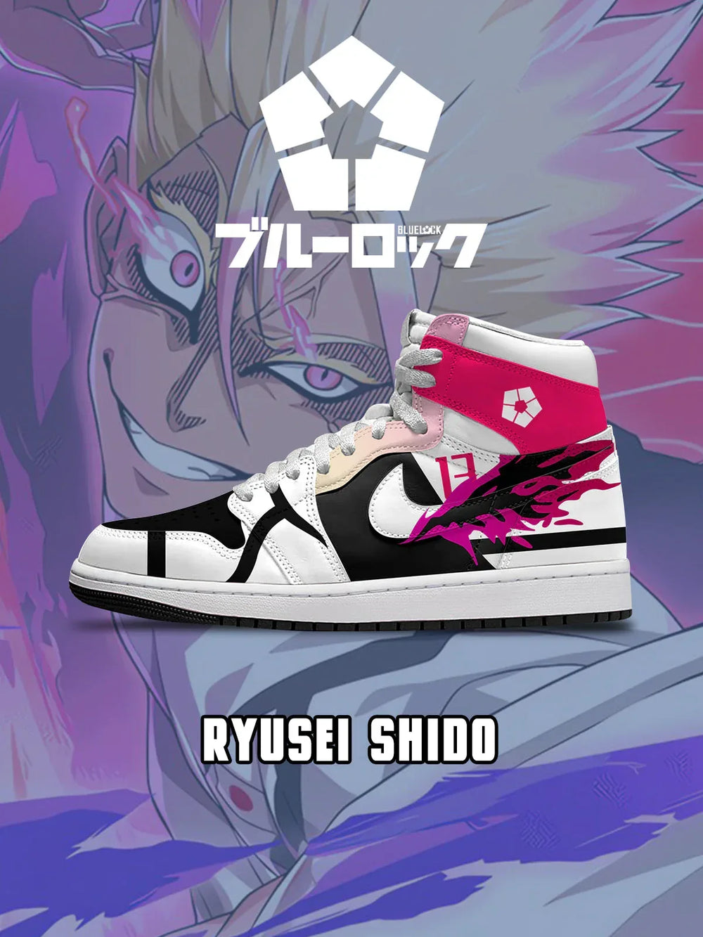 Ryusei Shido V.6 Custom High-Top Sneakers - 13thstep