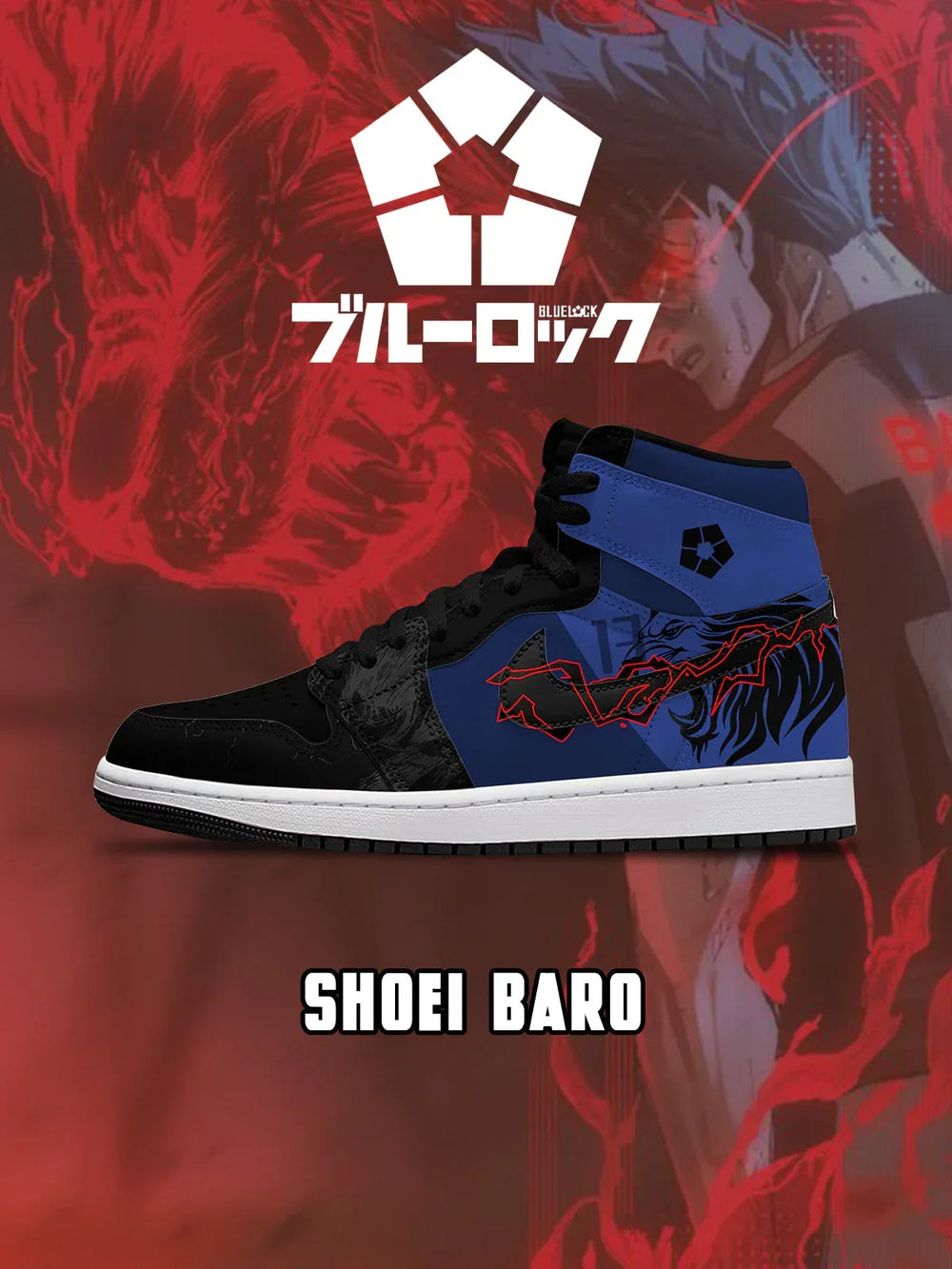 Shoei Baro V.6 Custom High-Top Sneakers - 13thstep