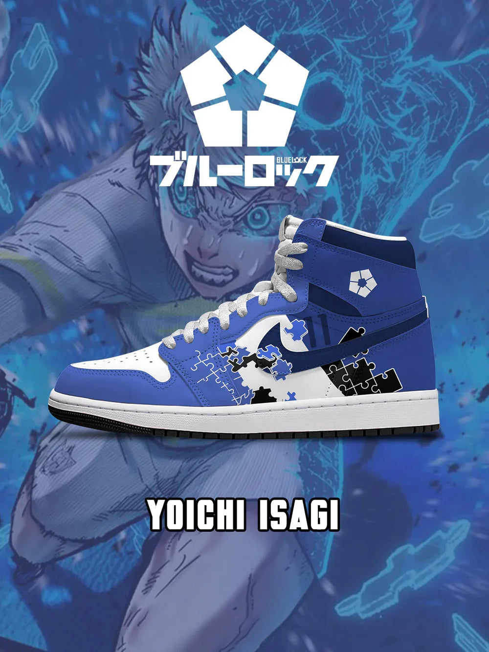 Yoichi Isagi V.6 Custom High-Top Sneakers - 13thstep