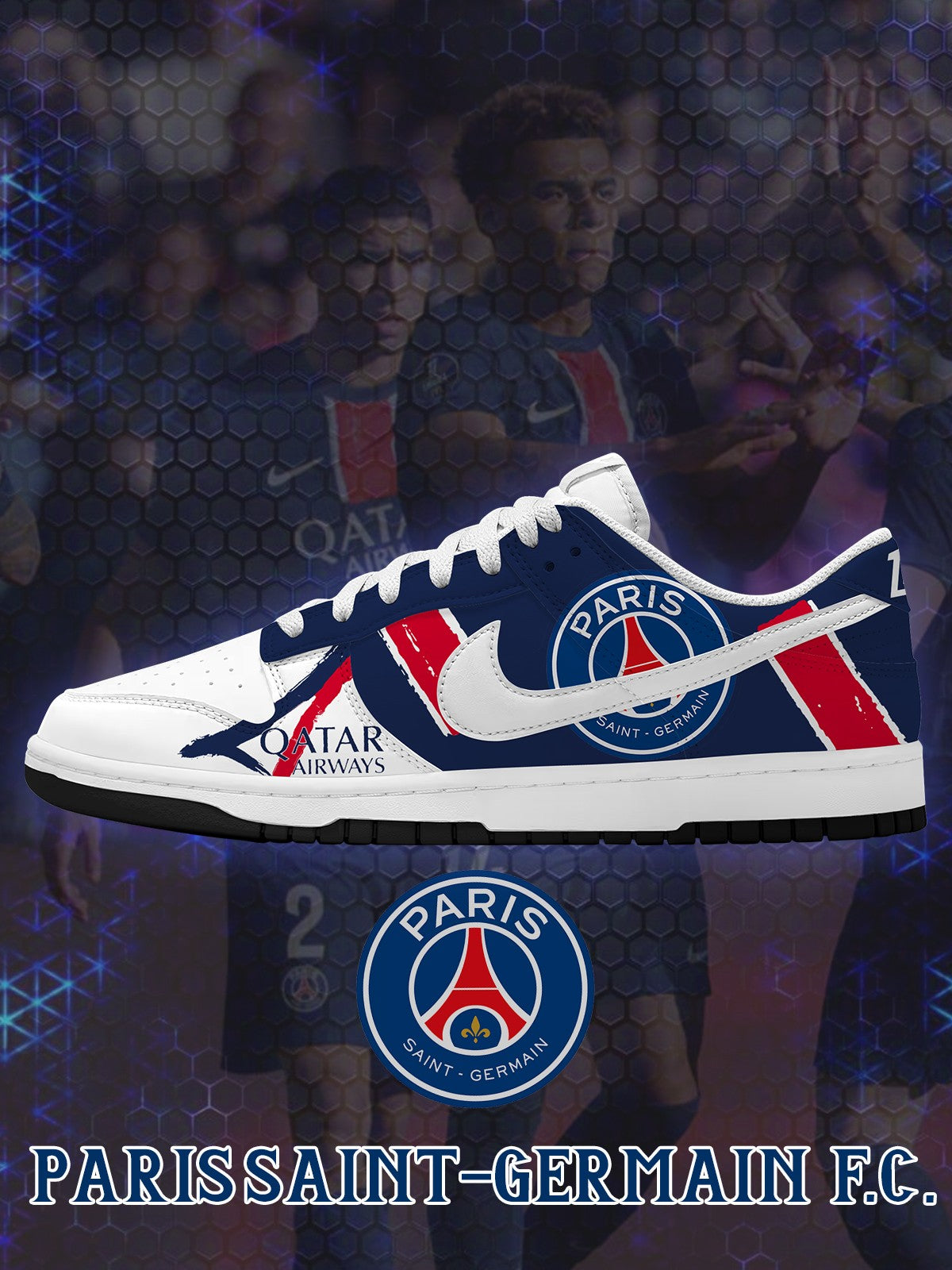 PSG V.1 Custom Court-Low Sneakers