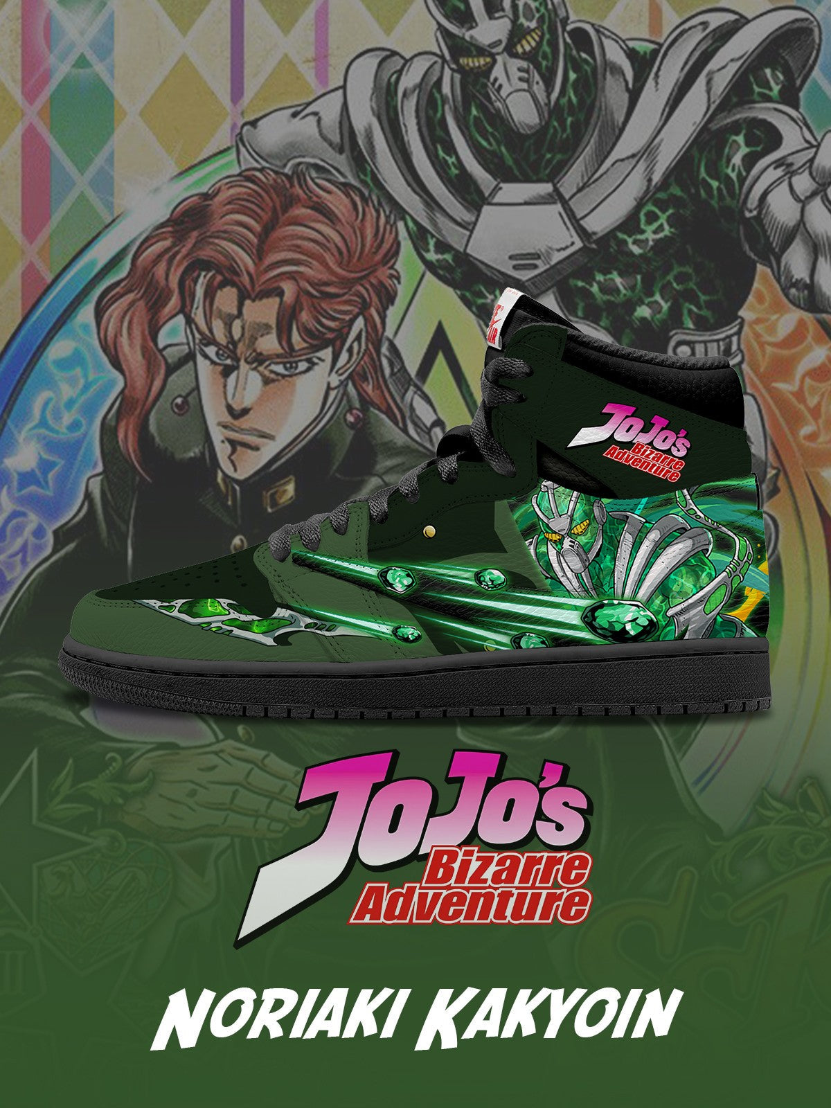 Noriaki Kakyoin V.2 Custom TS High Sneakers