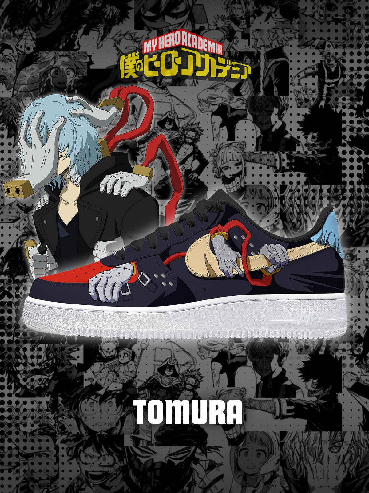Ténis personalizados Tomura Shigaraki