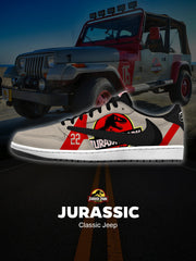 Baskets basses Jurassic Jeep V. 1 Custom TS