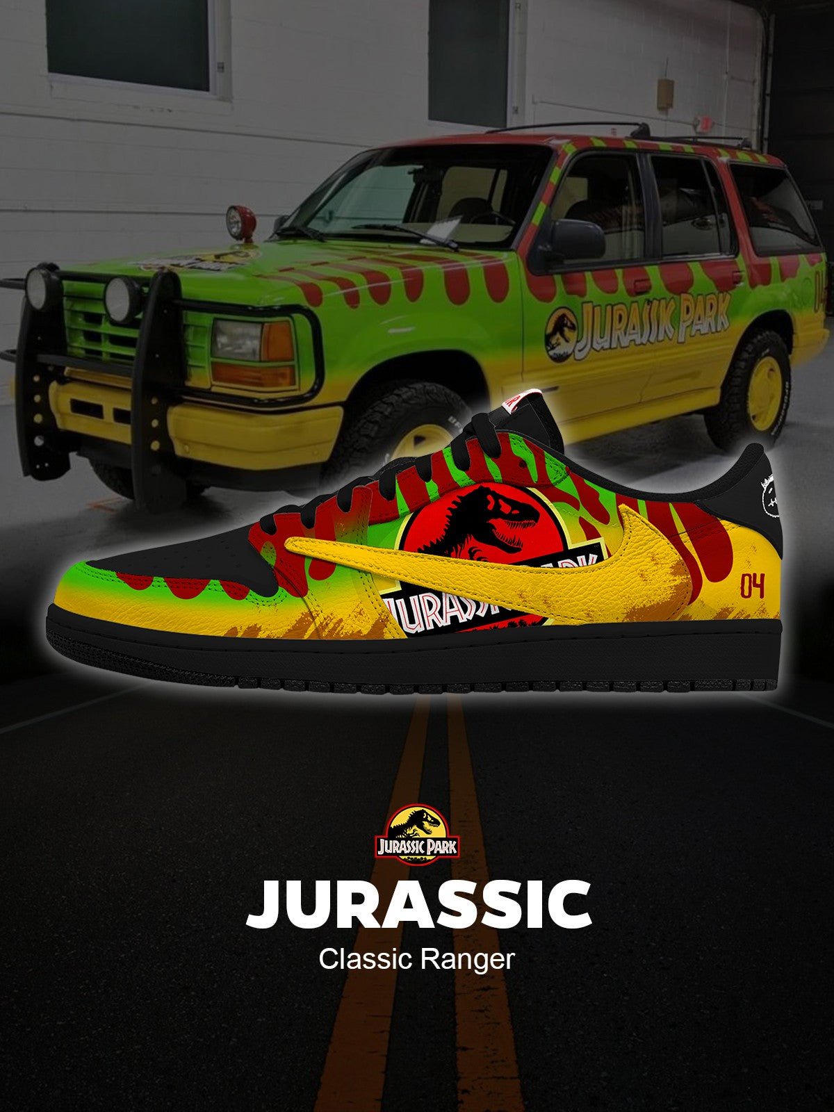 Baskets basses Jurassic Ranger V. 1 Custom TS
