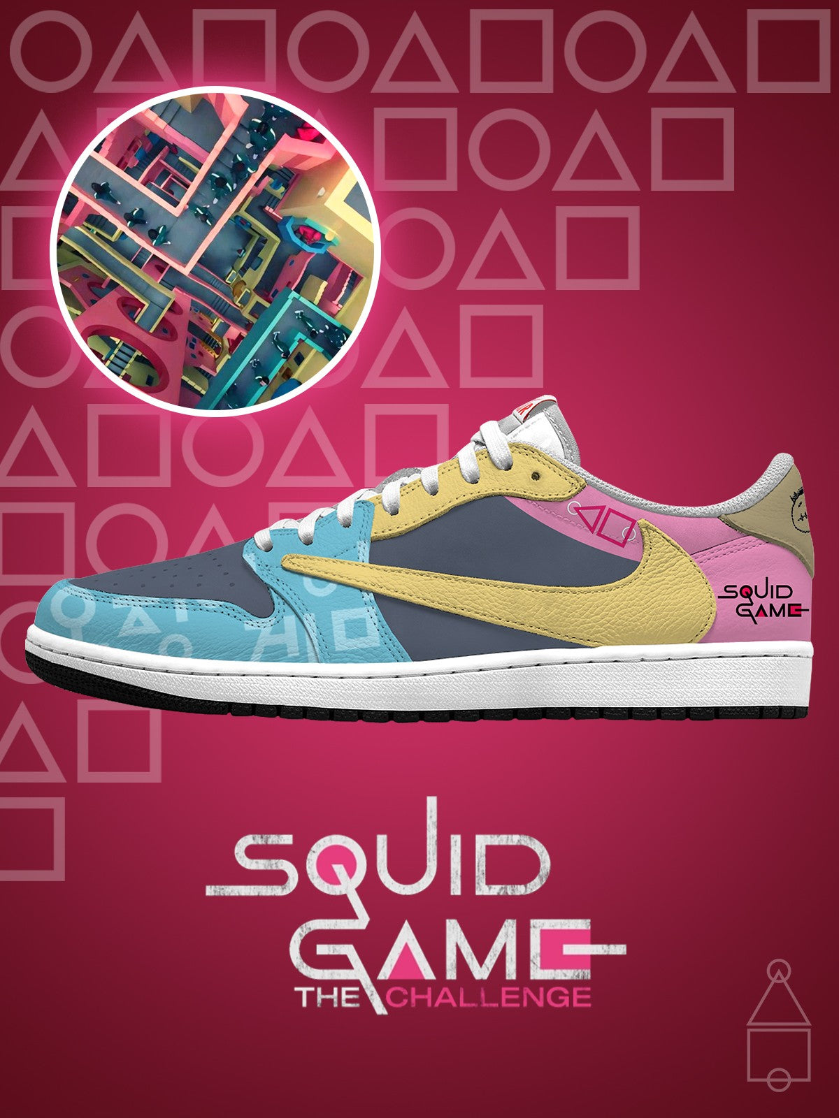 크레이지 스테어즈 V.1 커스텀 TS 로우 스니커즈