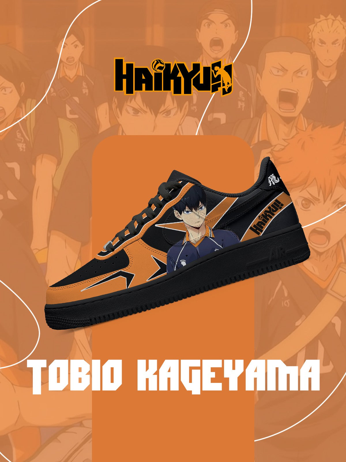 Baskets personnalisées Tobio Kageyama V. 1