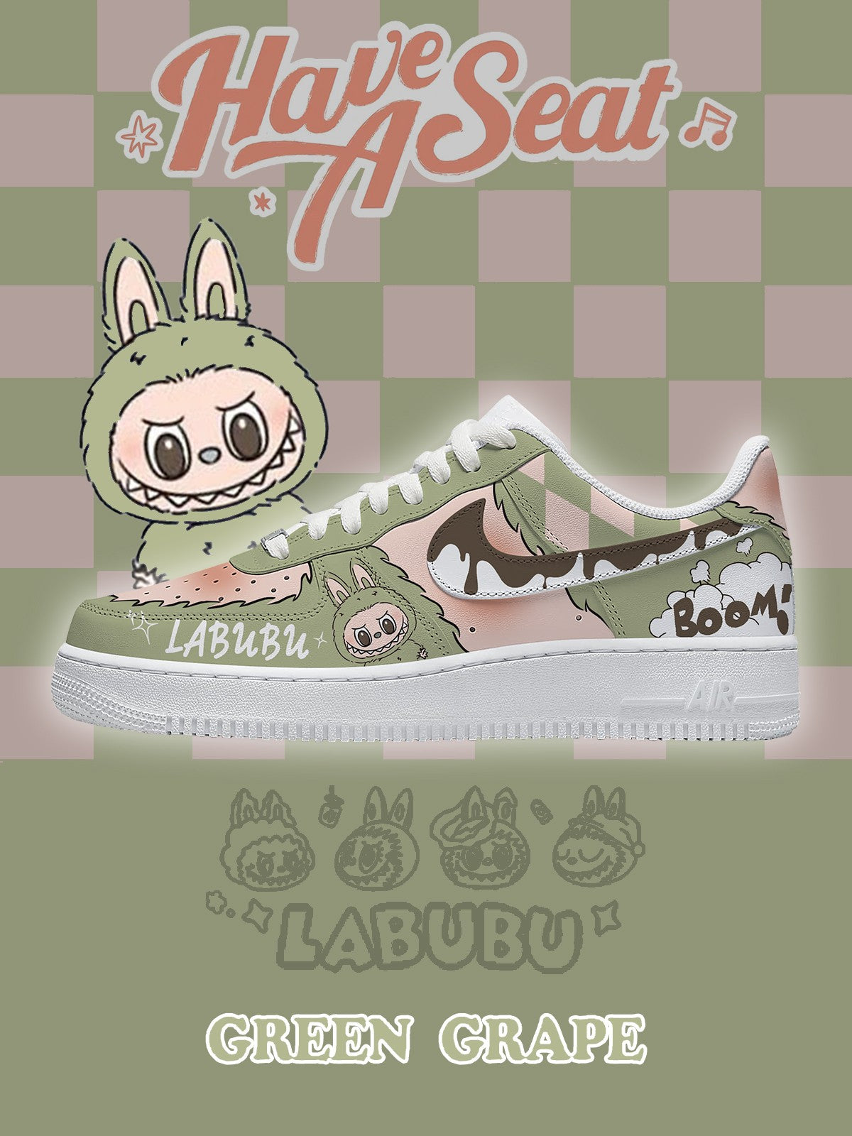 Green Grape V.3 Custom Sneakers