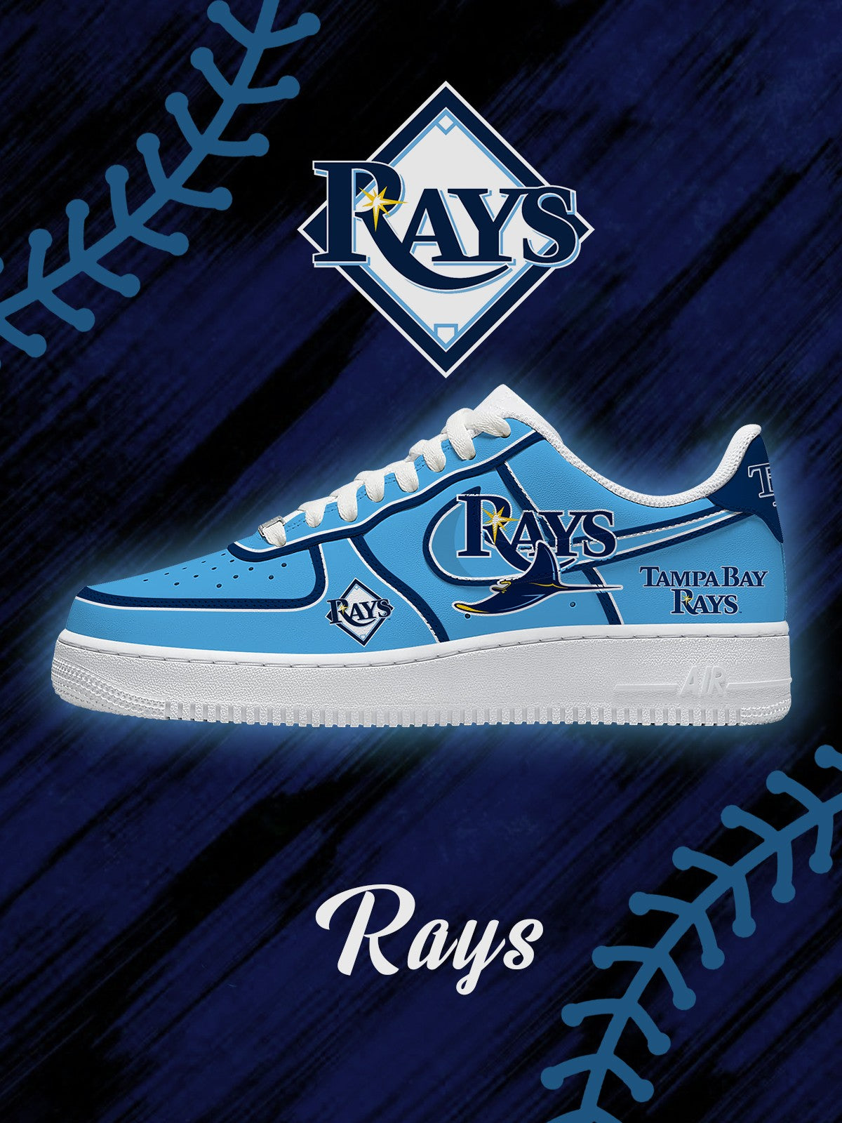 Zapatillas personalizadas Tampa Bay Baseball V.2