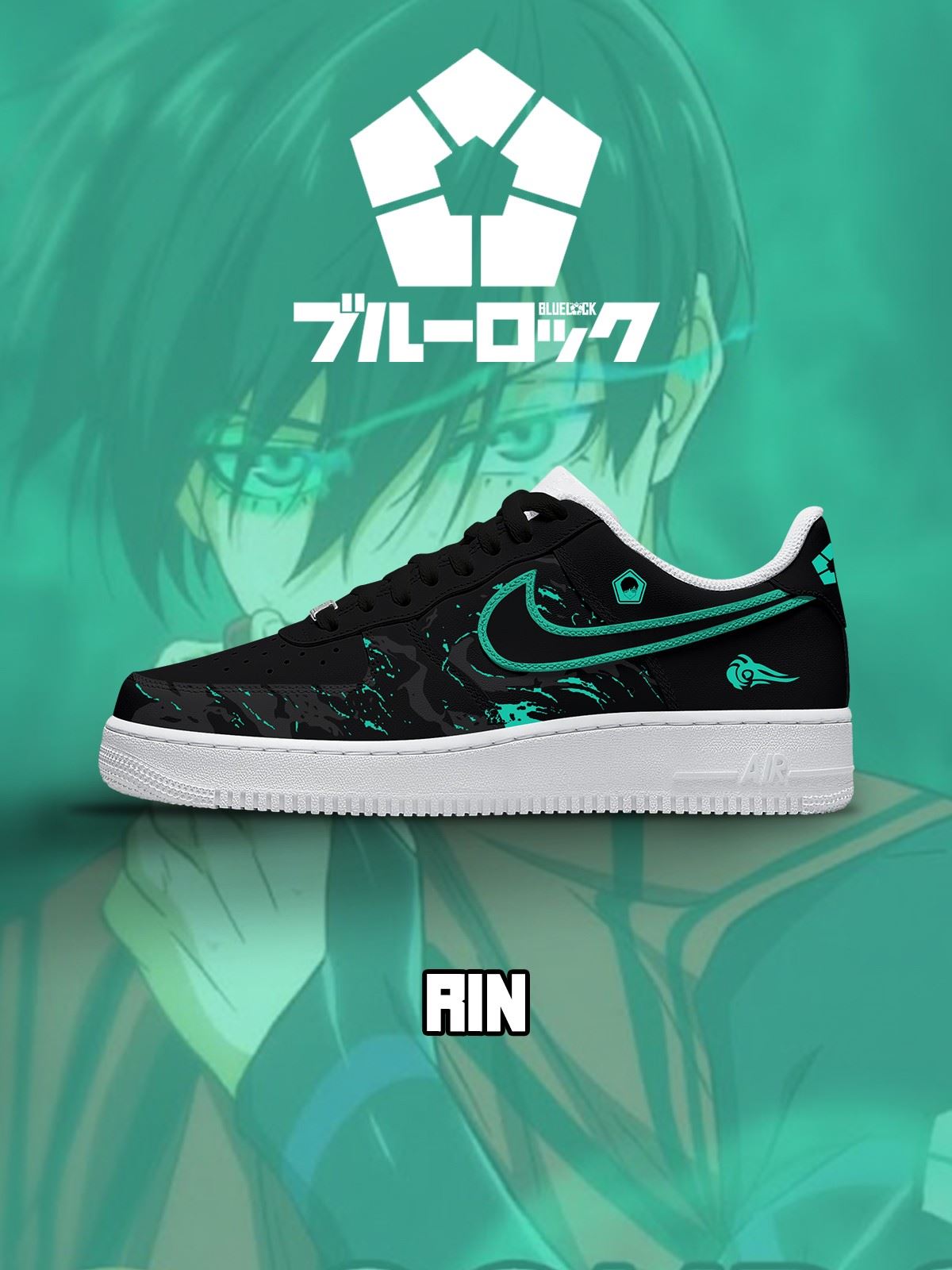 Rin Itoshi No.1 Custom Sneakers