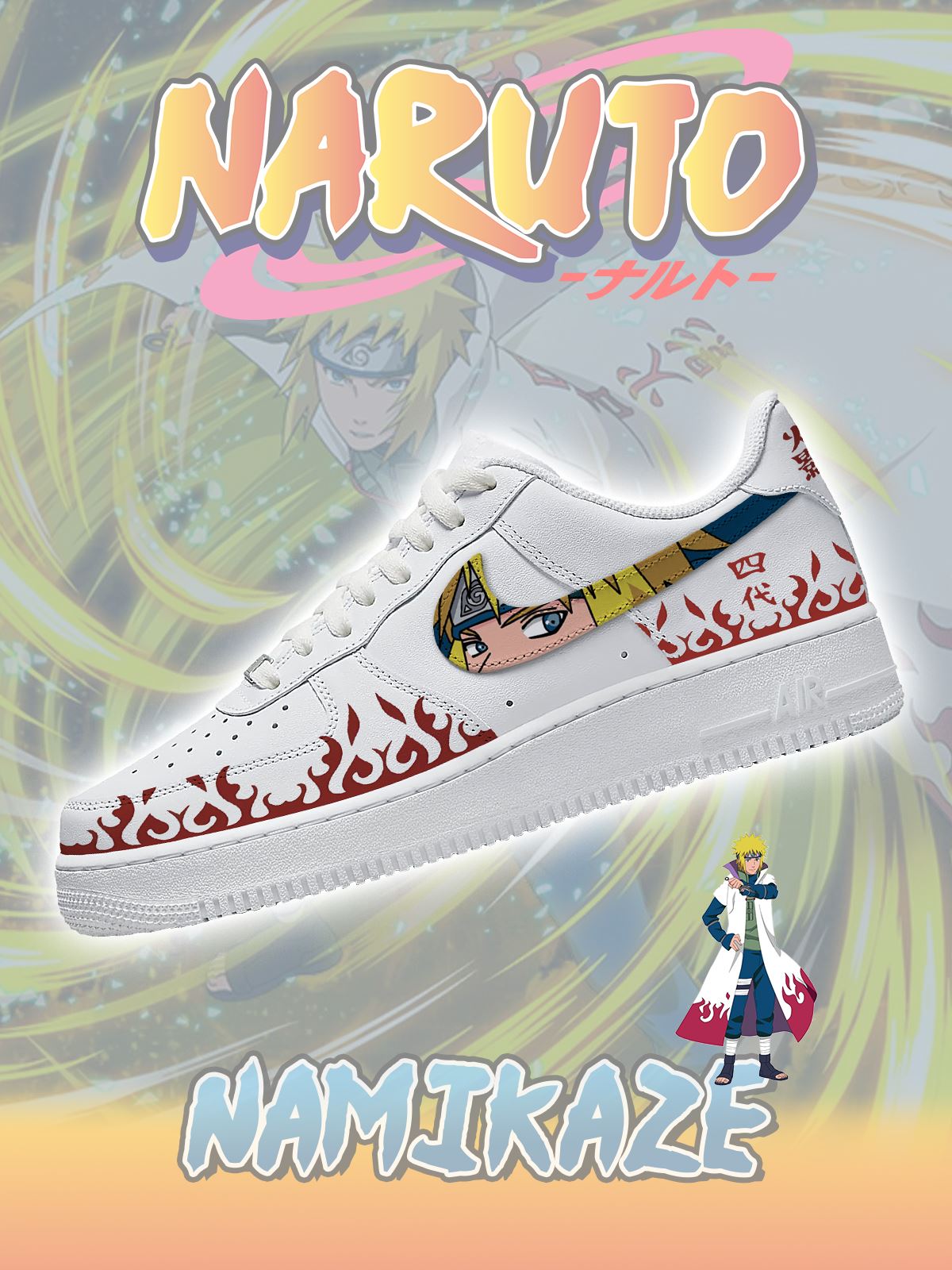 Namikaze Minato No.1 Custom Sneakers