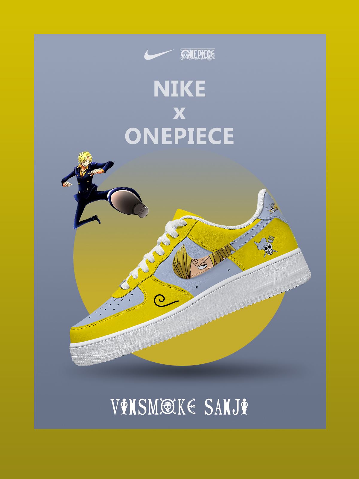 Vinsmoke Sanji V.1 Custom Sneakers
