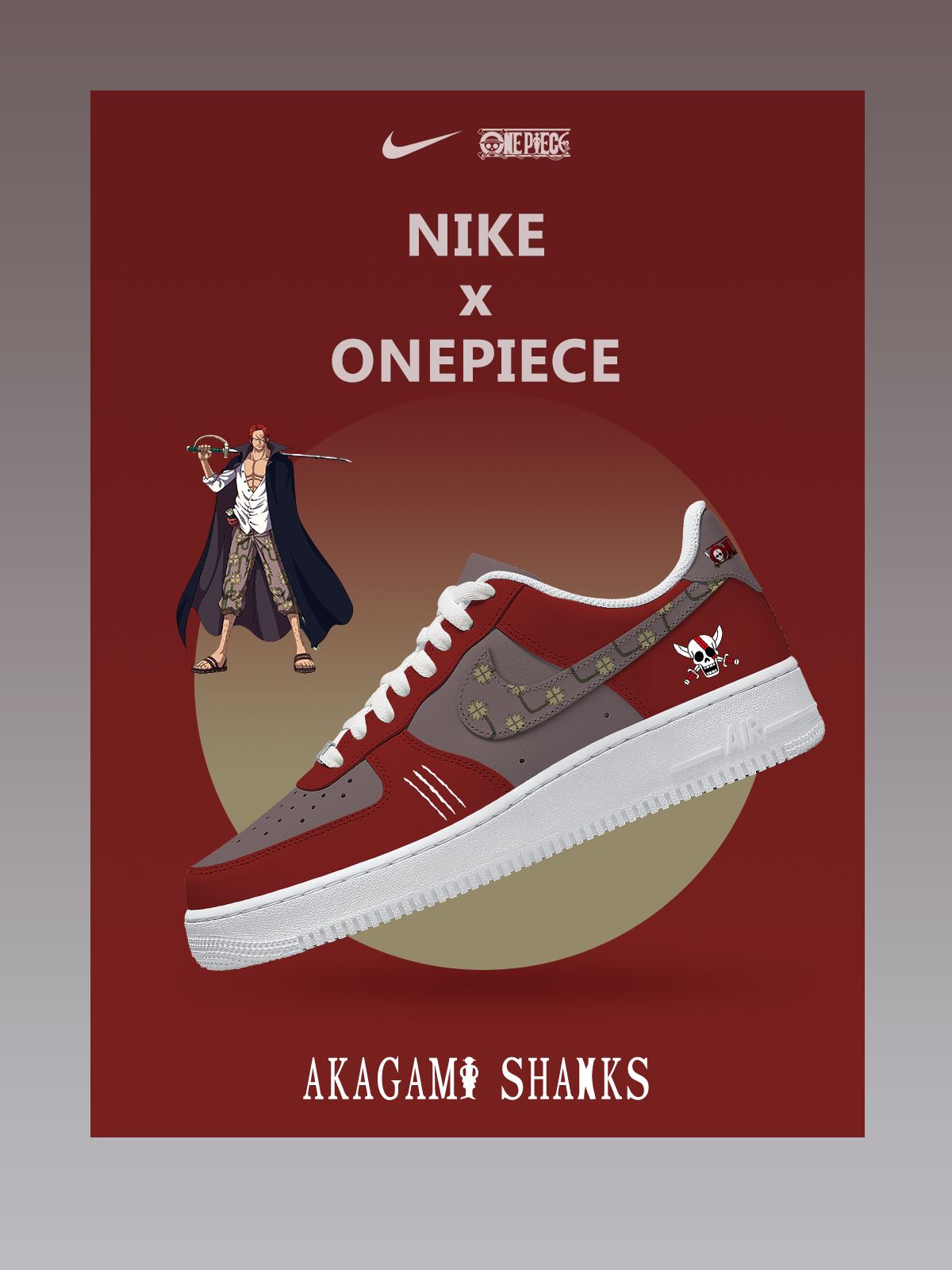 Baskets personnalisées Akagami Shanks