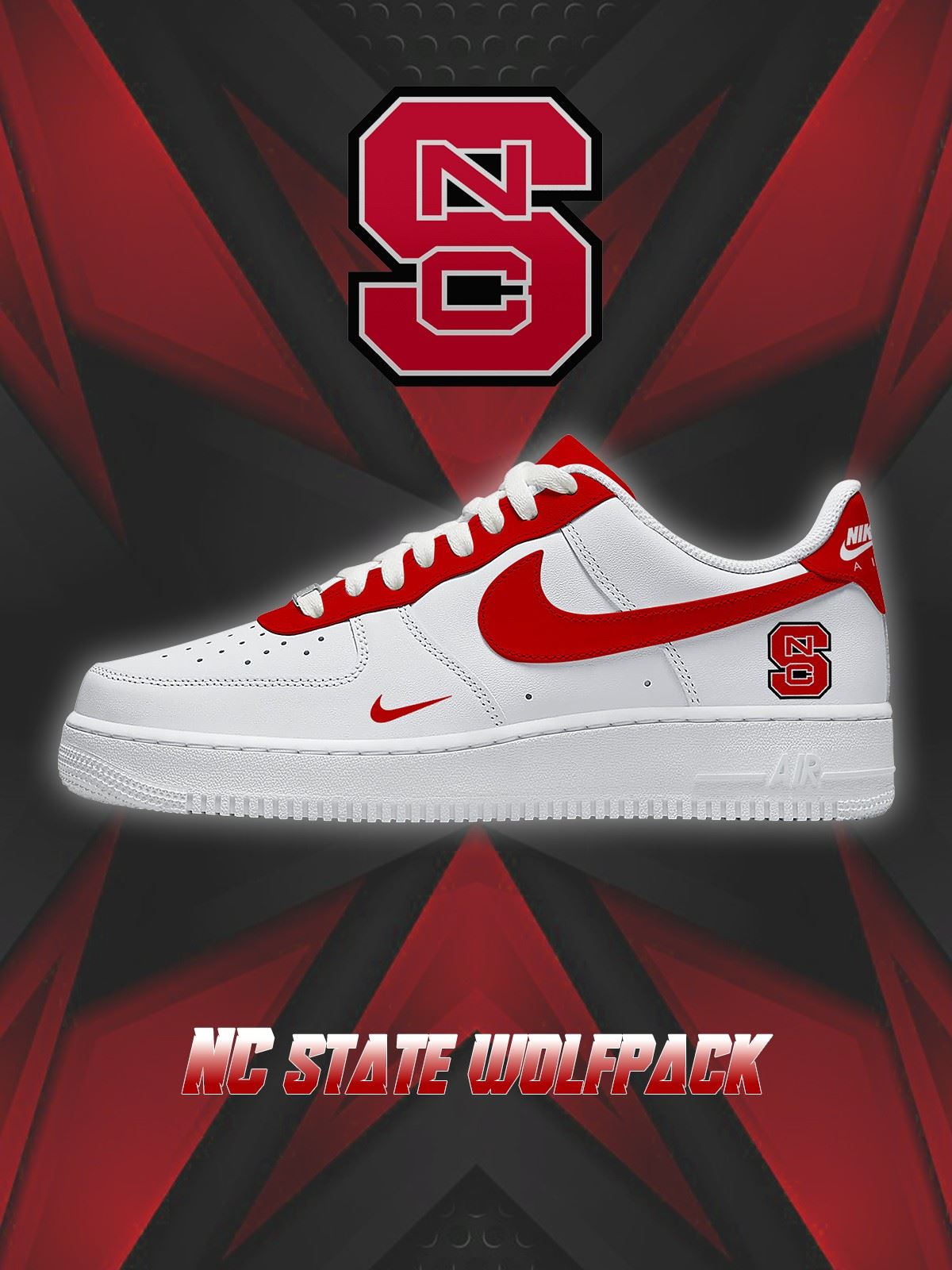 NC State College Custom Sneakers