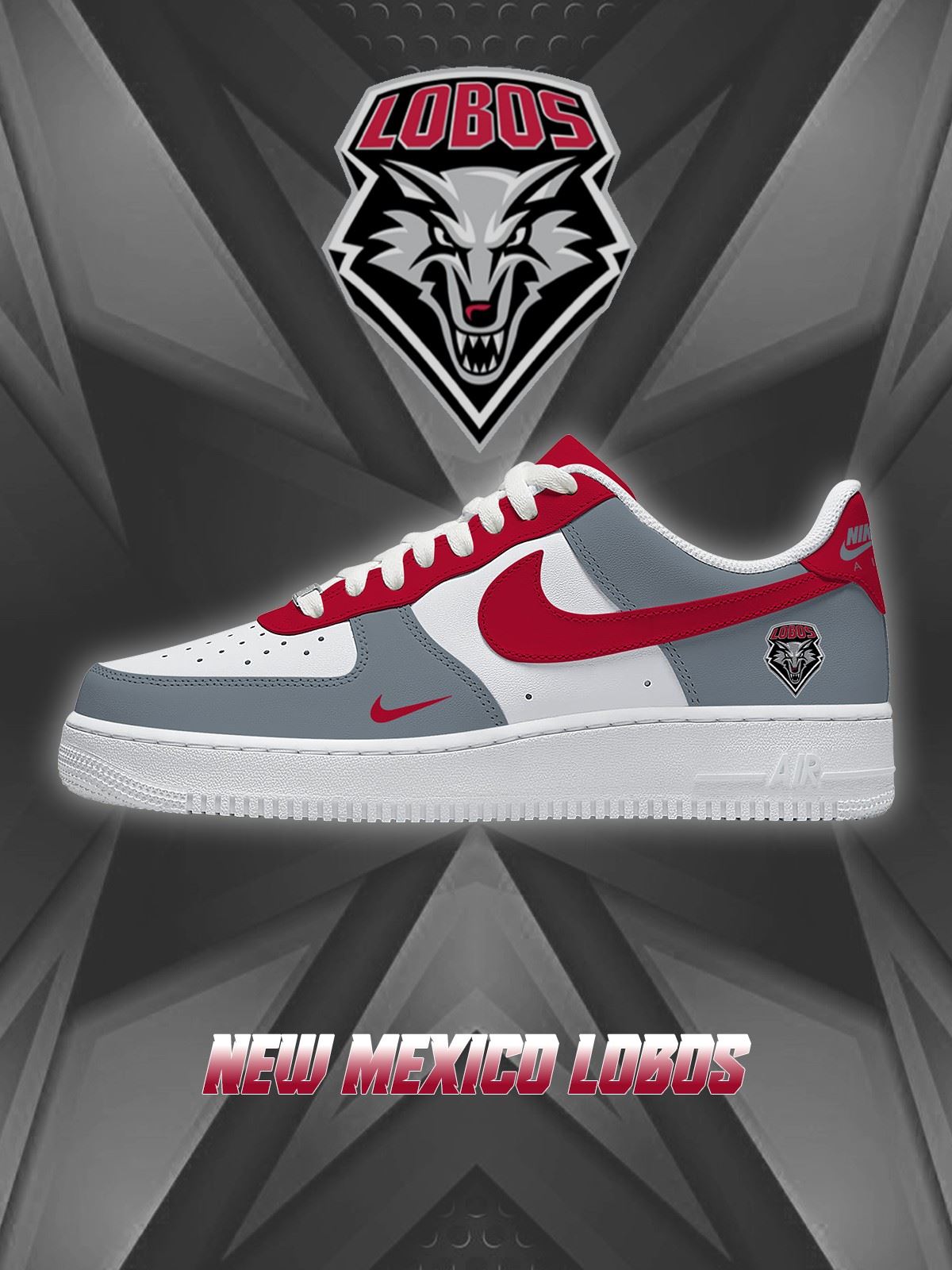 New Mexico College Custom Sneakers