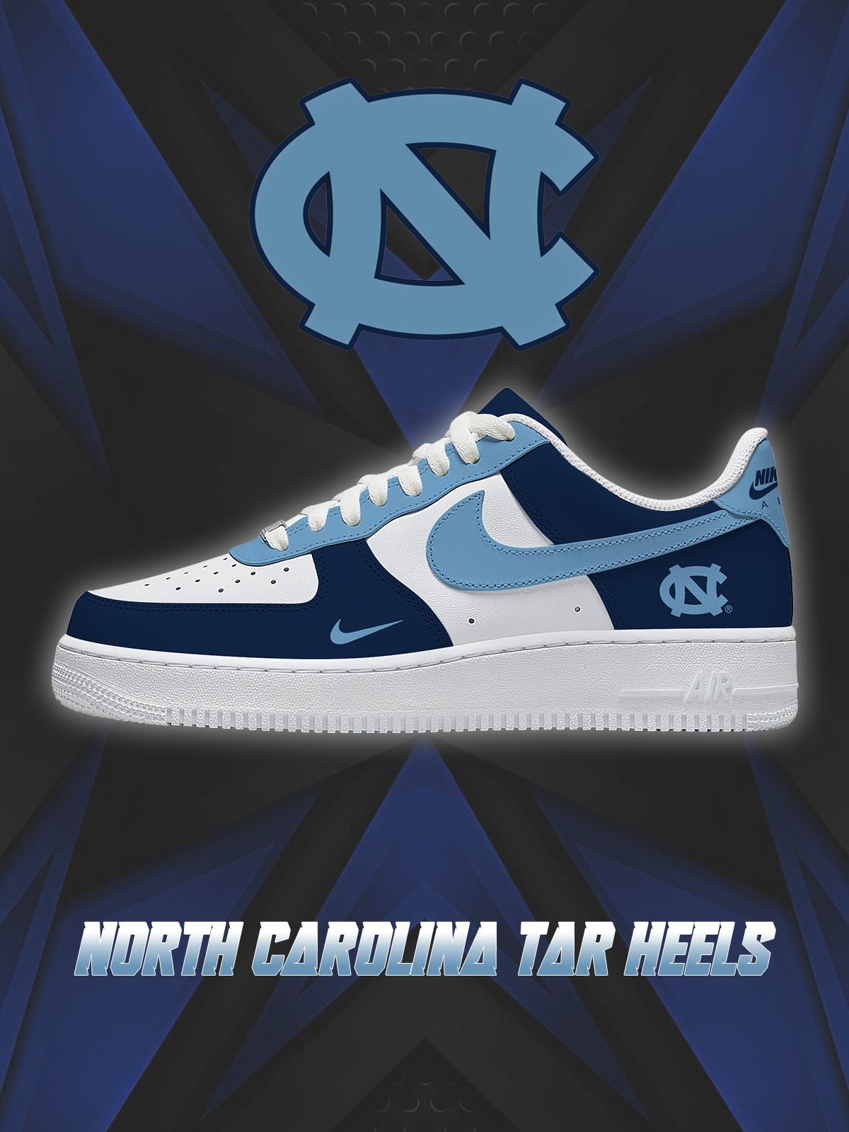 North Carolina College Custom Sneakers