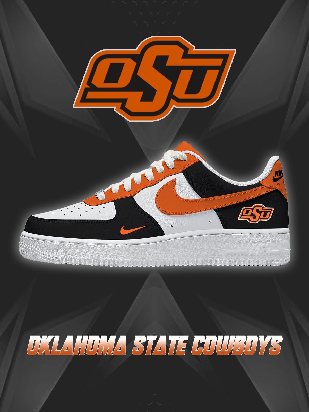 Oklahoma State College Custom Sneakers