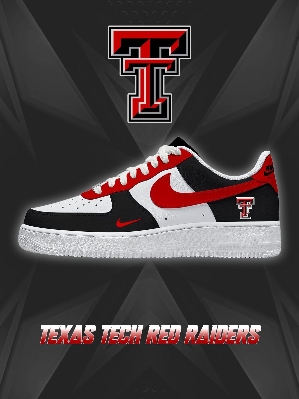 Texas Tech College Custom Sneakers