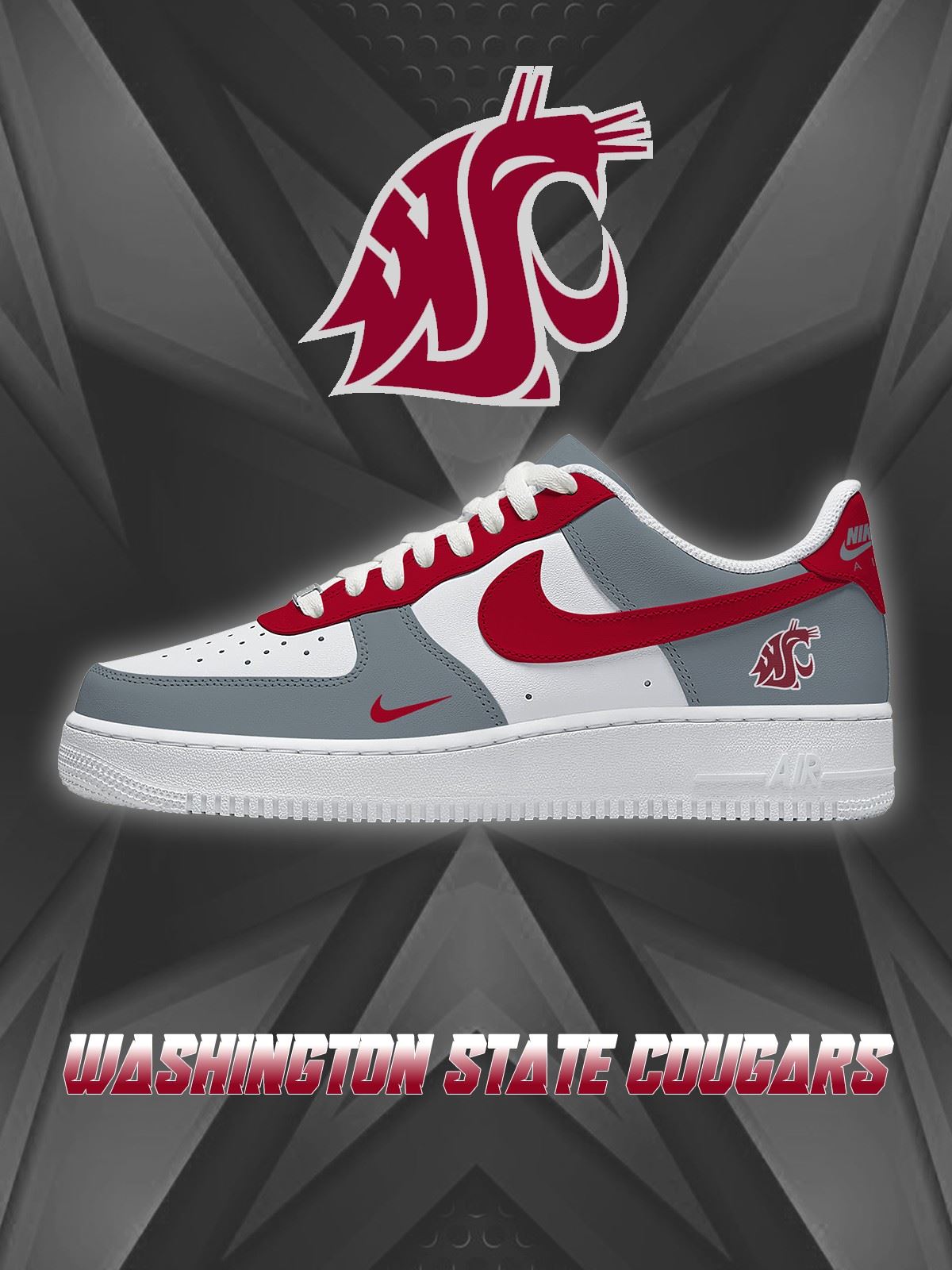 Washington State College Custom Sneakers
