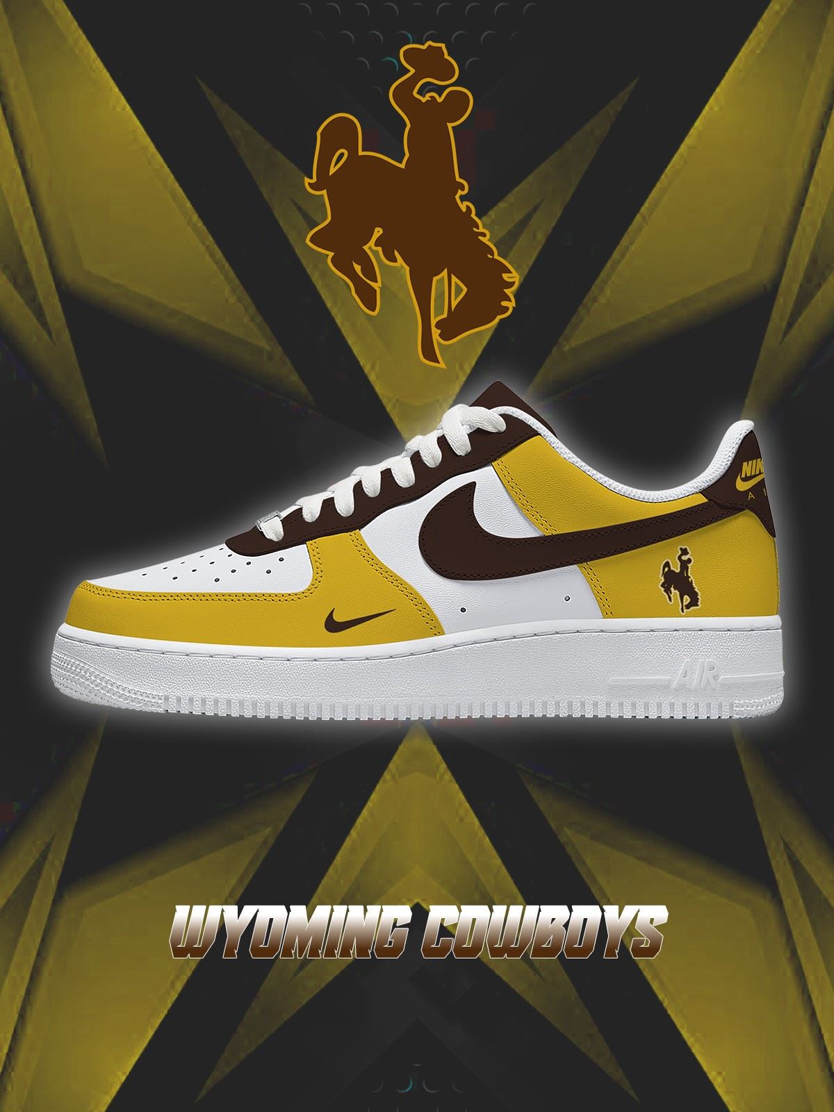 Wyoming College Custom Sneakers