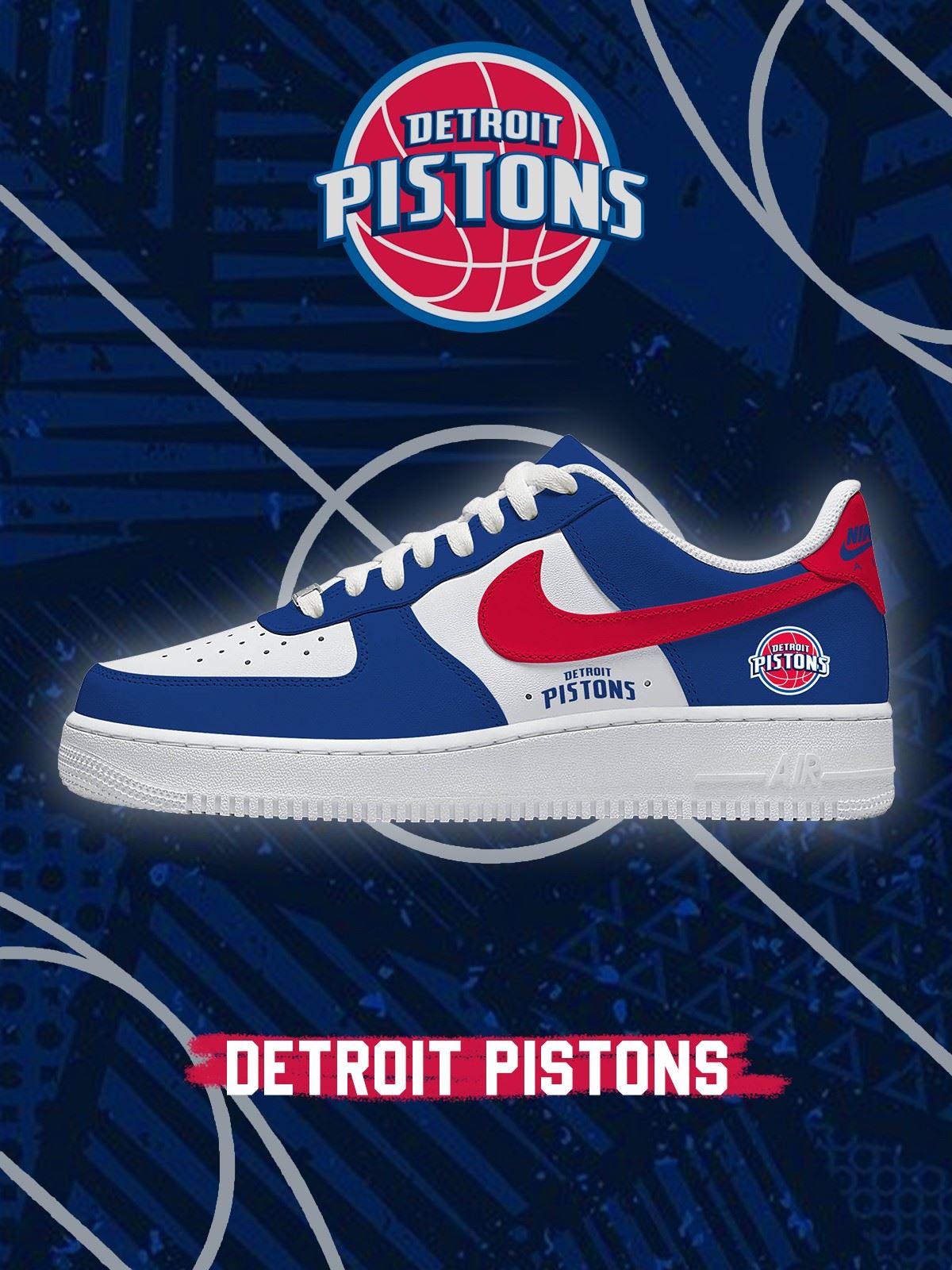 Zapatillas personalizadas de baloncesto de Detroit