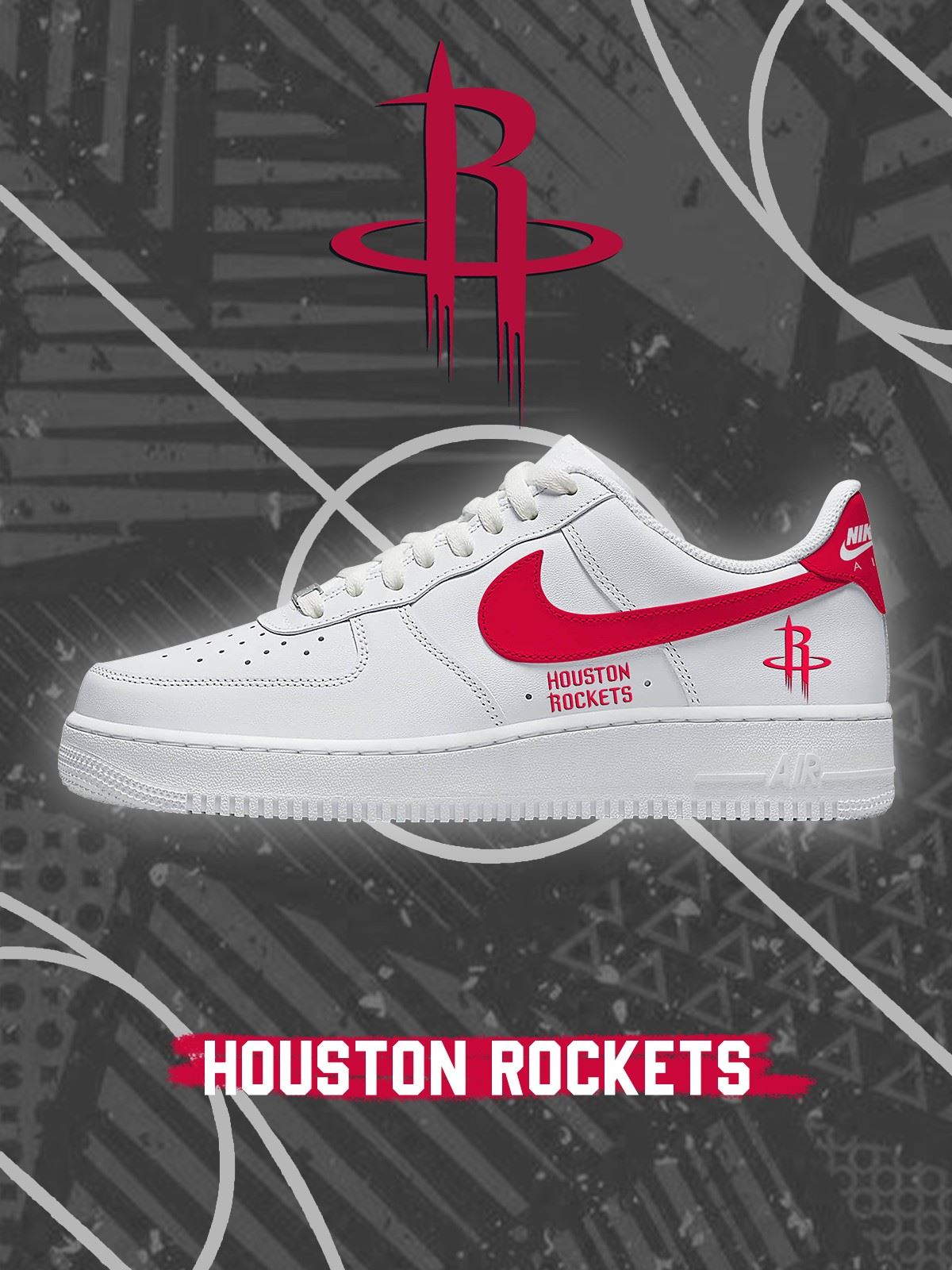 Houston Basketball Custom Sneakers