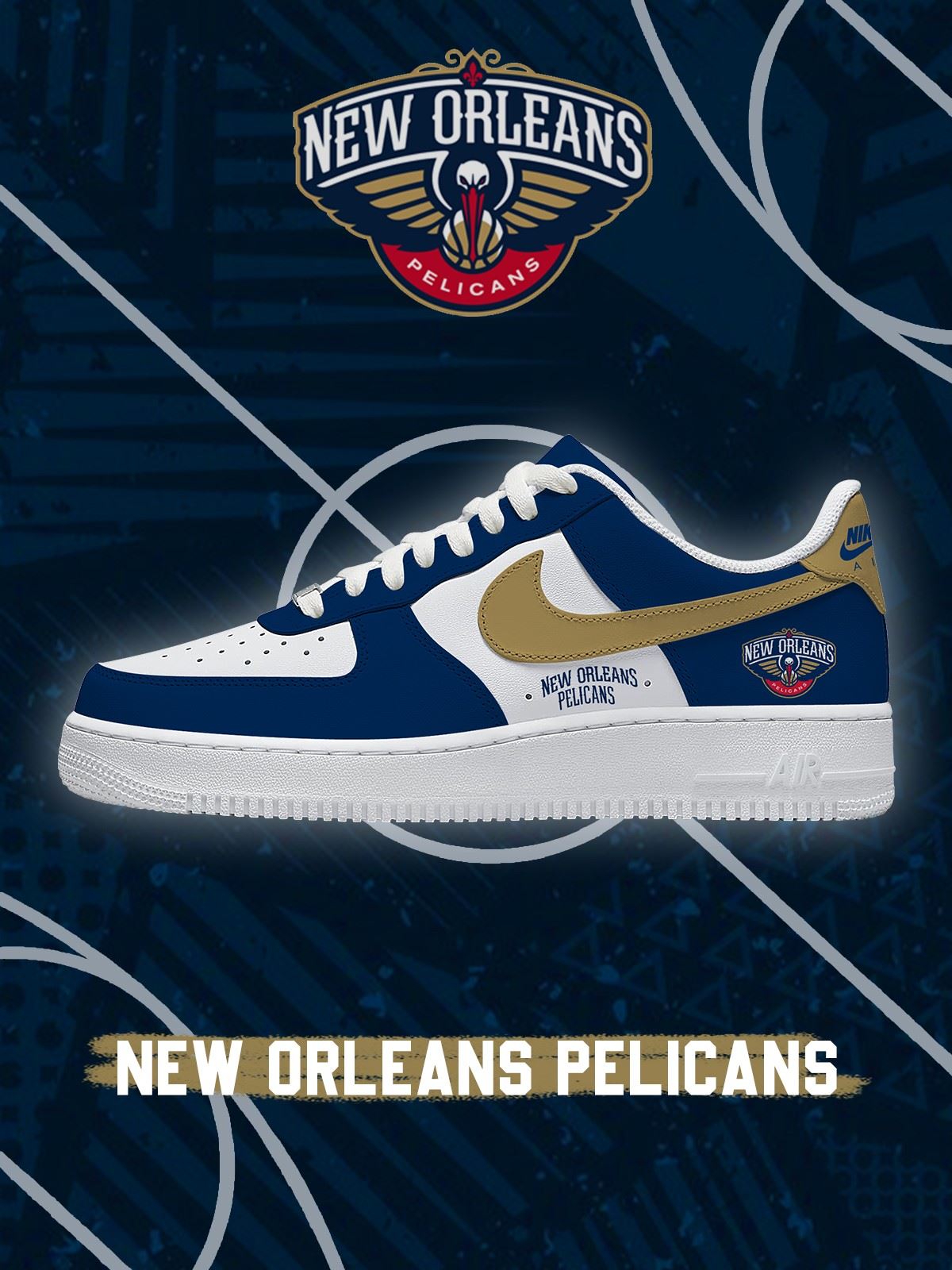 New Orleans Basketball Custom Sneakers