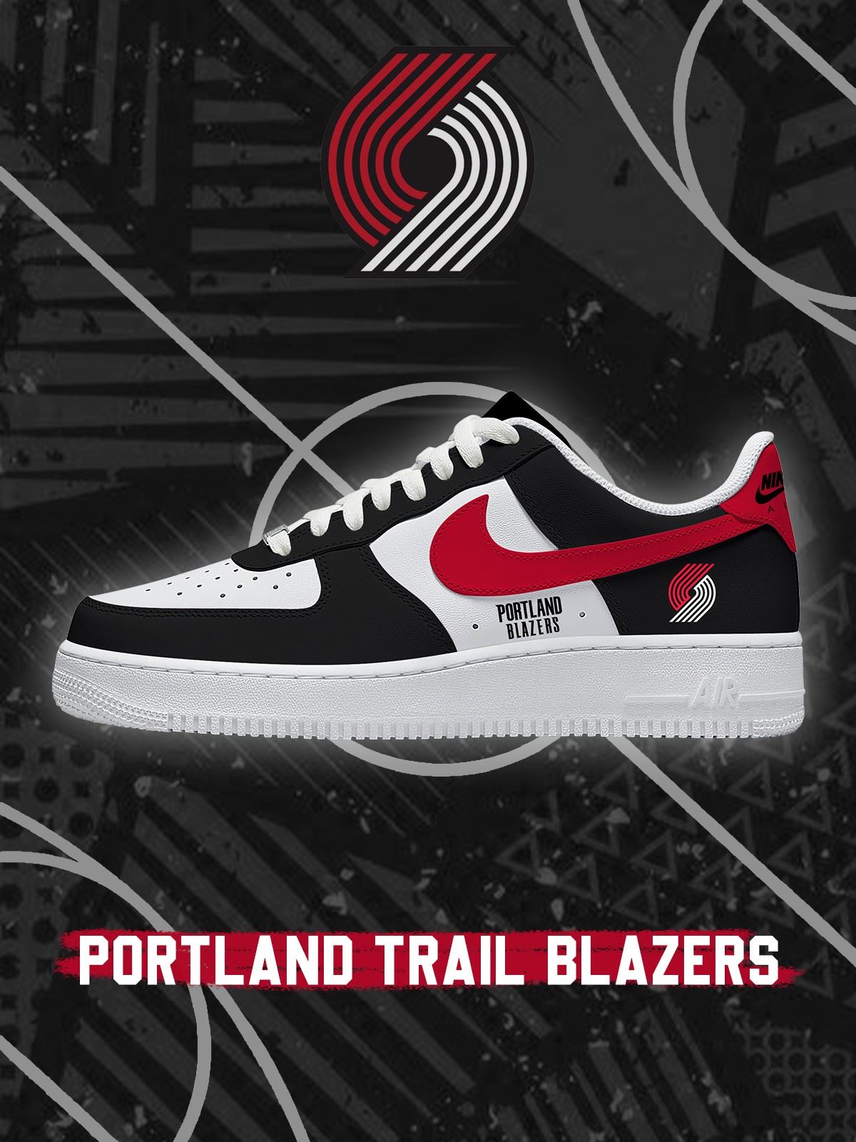 Portland Trail Basketball Custom Sneakers