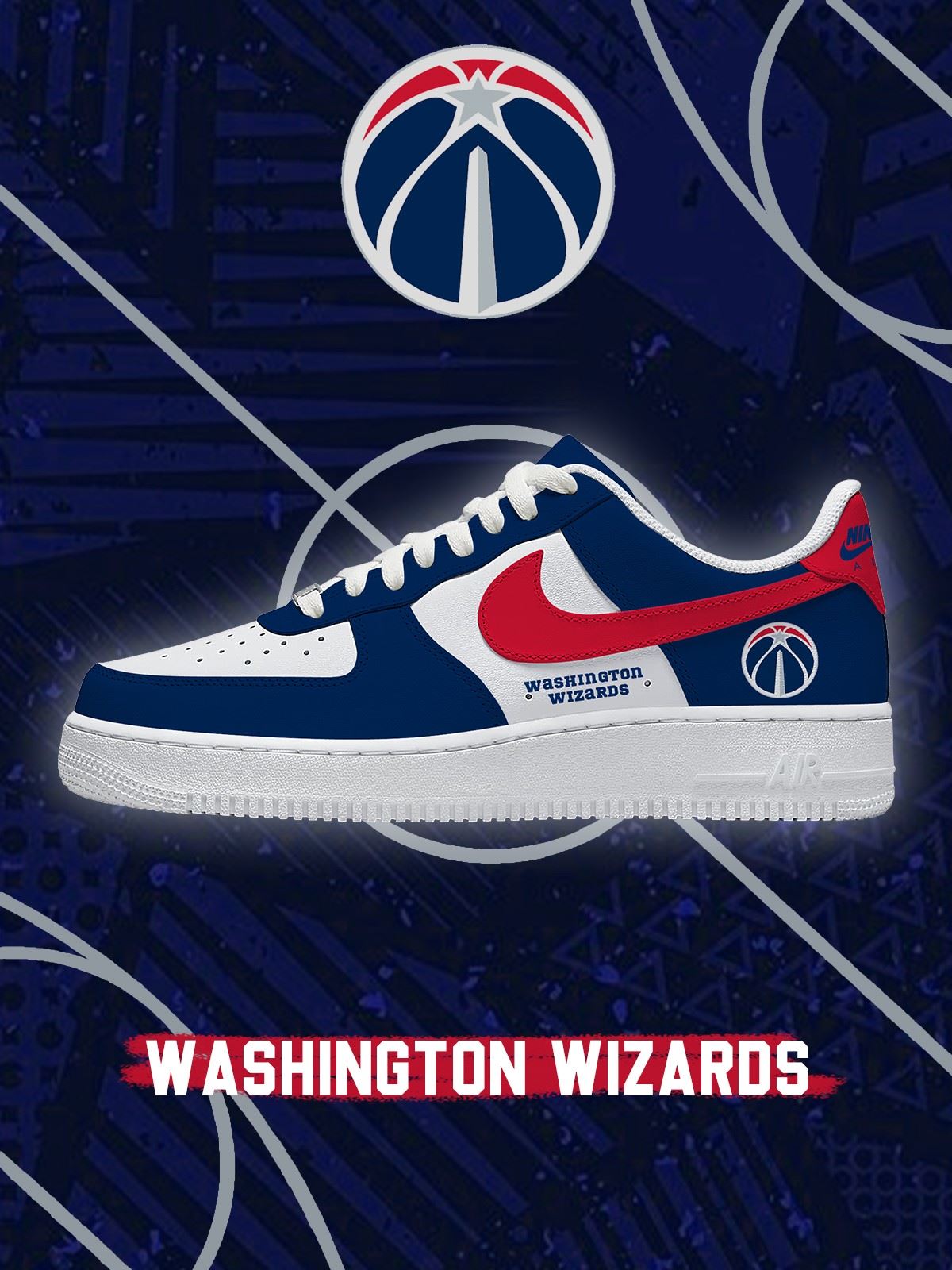 Baskets personnalisées de l'équipe de basketball de Washington