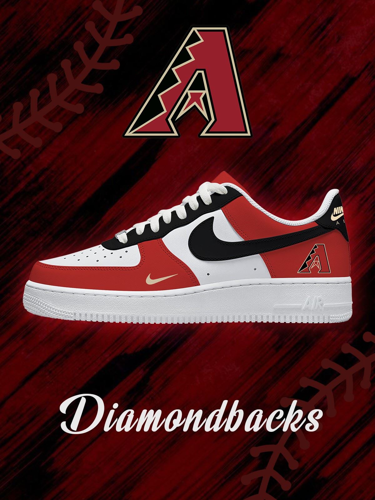 Arizona Baseball Custom Sneakers